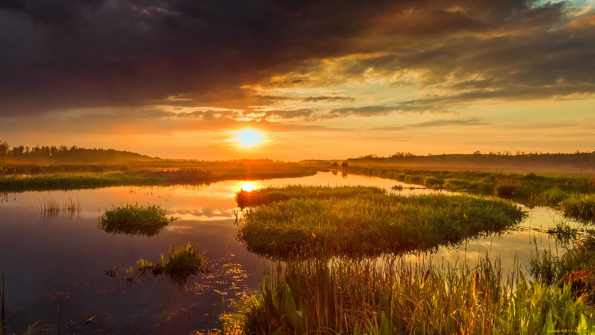 природа, восходы, закаты, простор