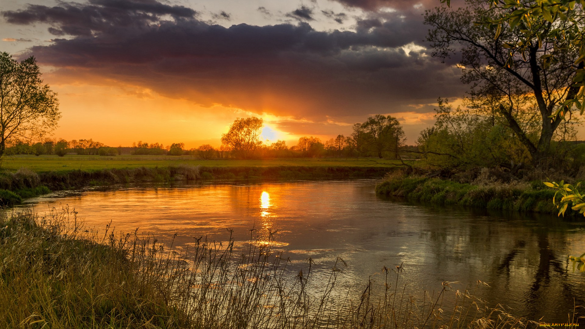 природа, восходы, закаты, простор