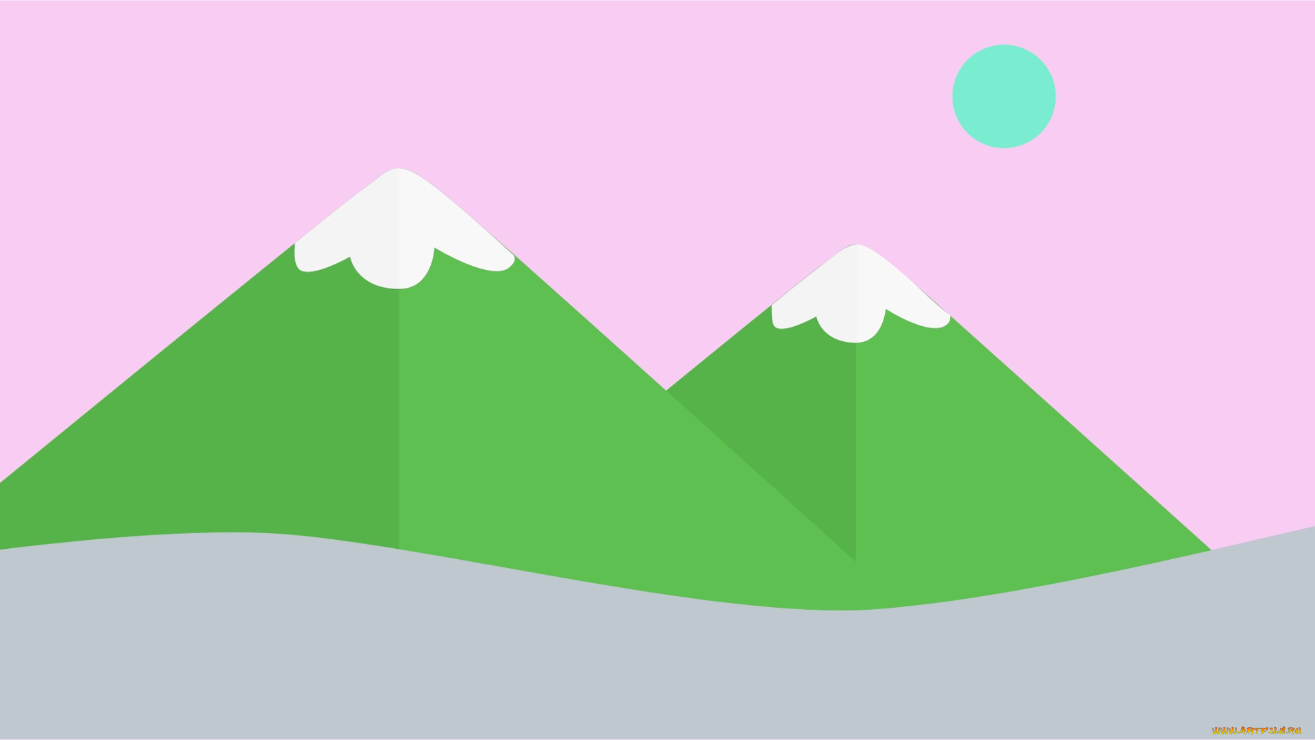 векторная, графика, природа, , nature, горы