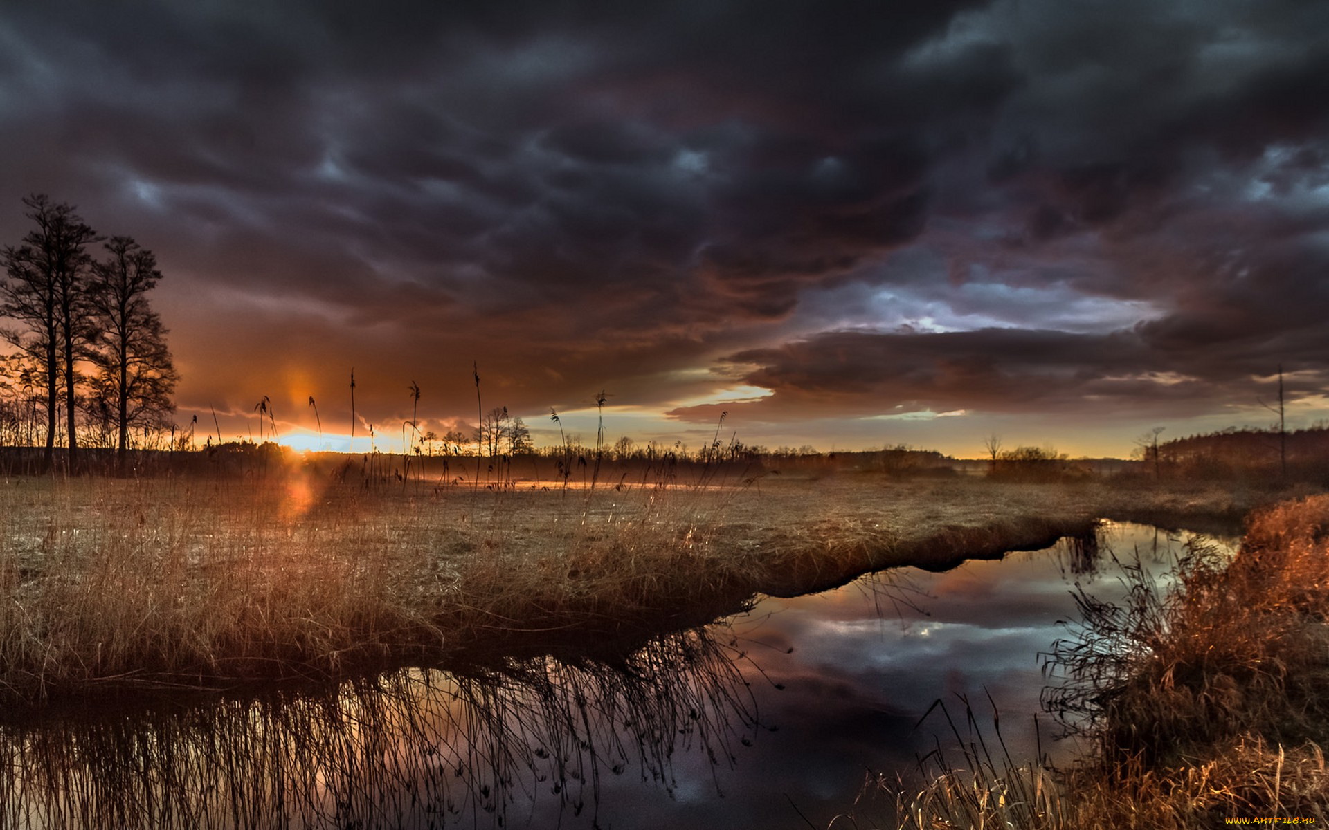 природа, восходы, закаты, простор