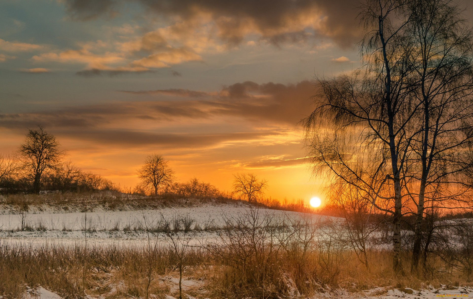 природа, восходы, закаты, простор