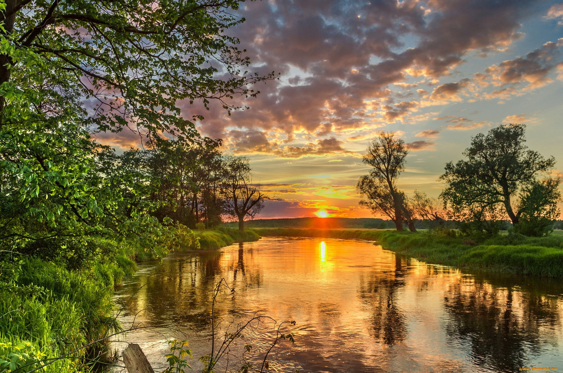 природа, восходы, закаты, простор