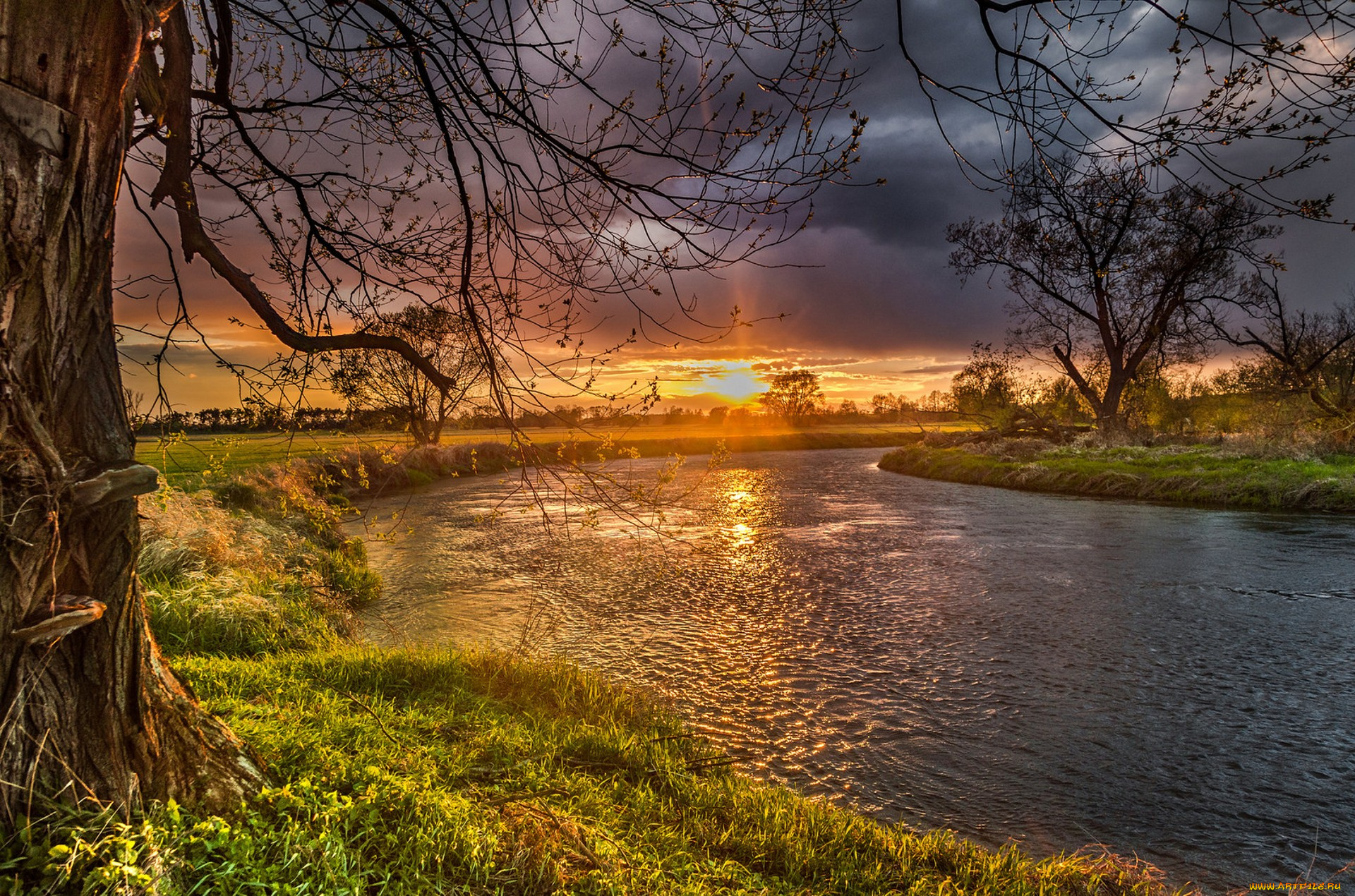 природа, восходы, закаты, простор