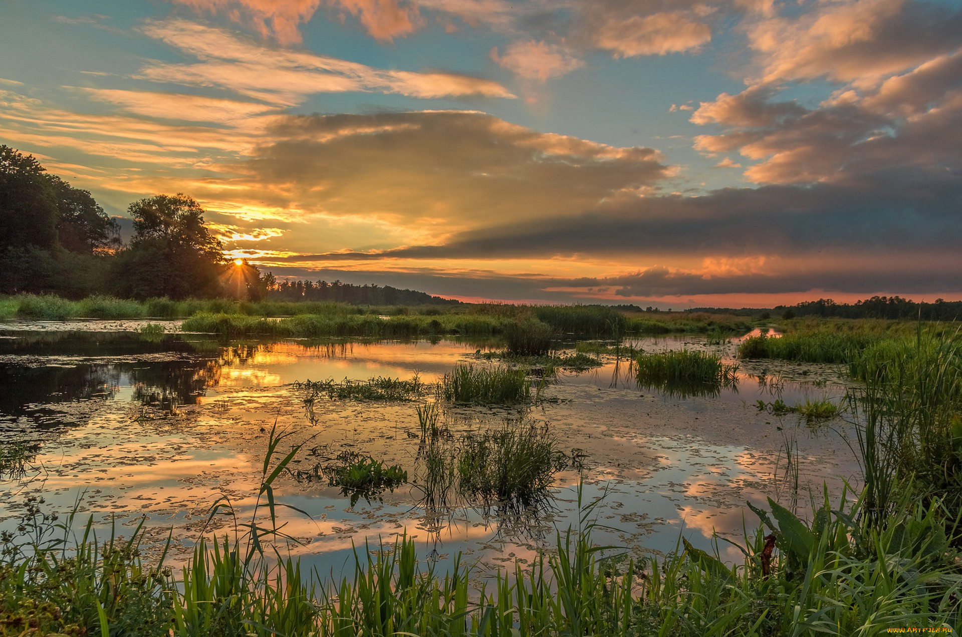 природа, реки, озера, простор