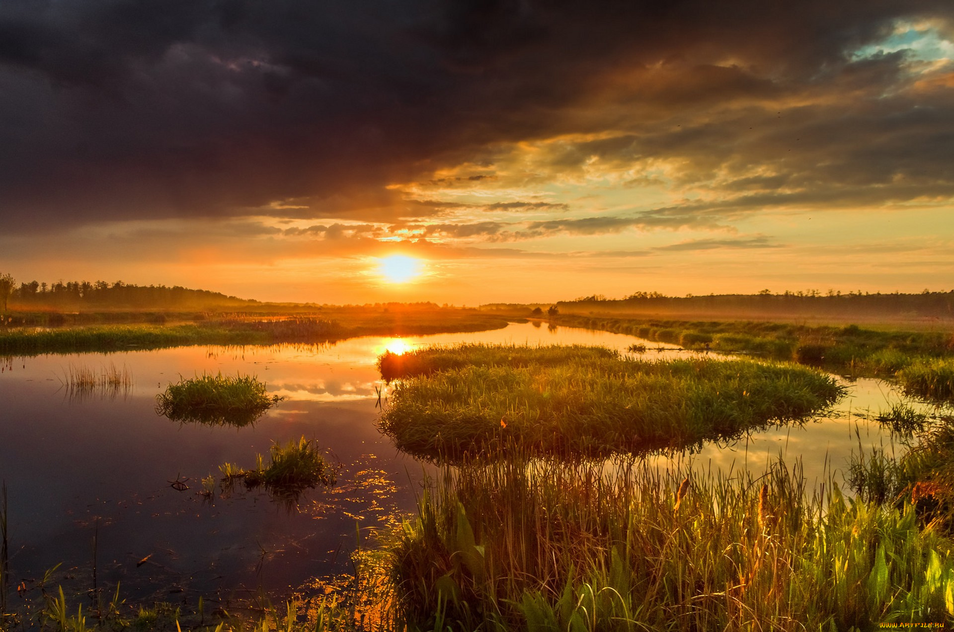 природа, восходы, закаты, простор