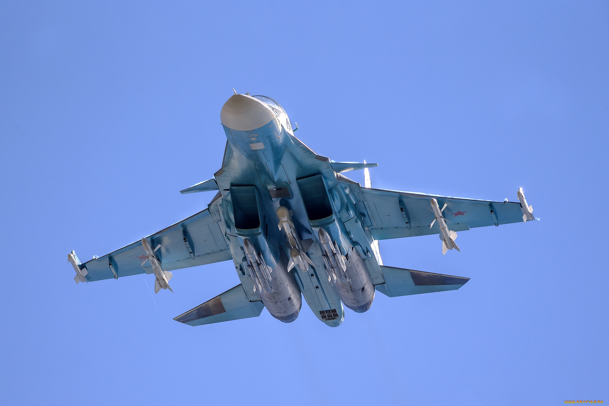 su-34, fullback, авиация, боевые, самолёты, бомбардировщик