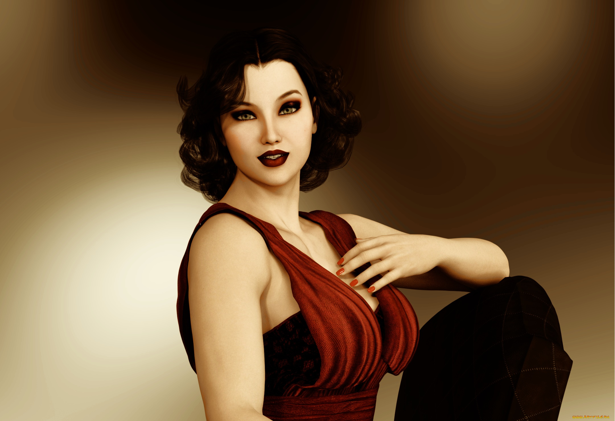 3д, графика, люди, , people, фон, взгляд, девушка