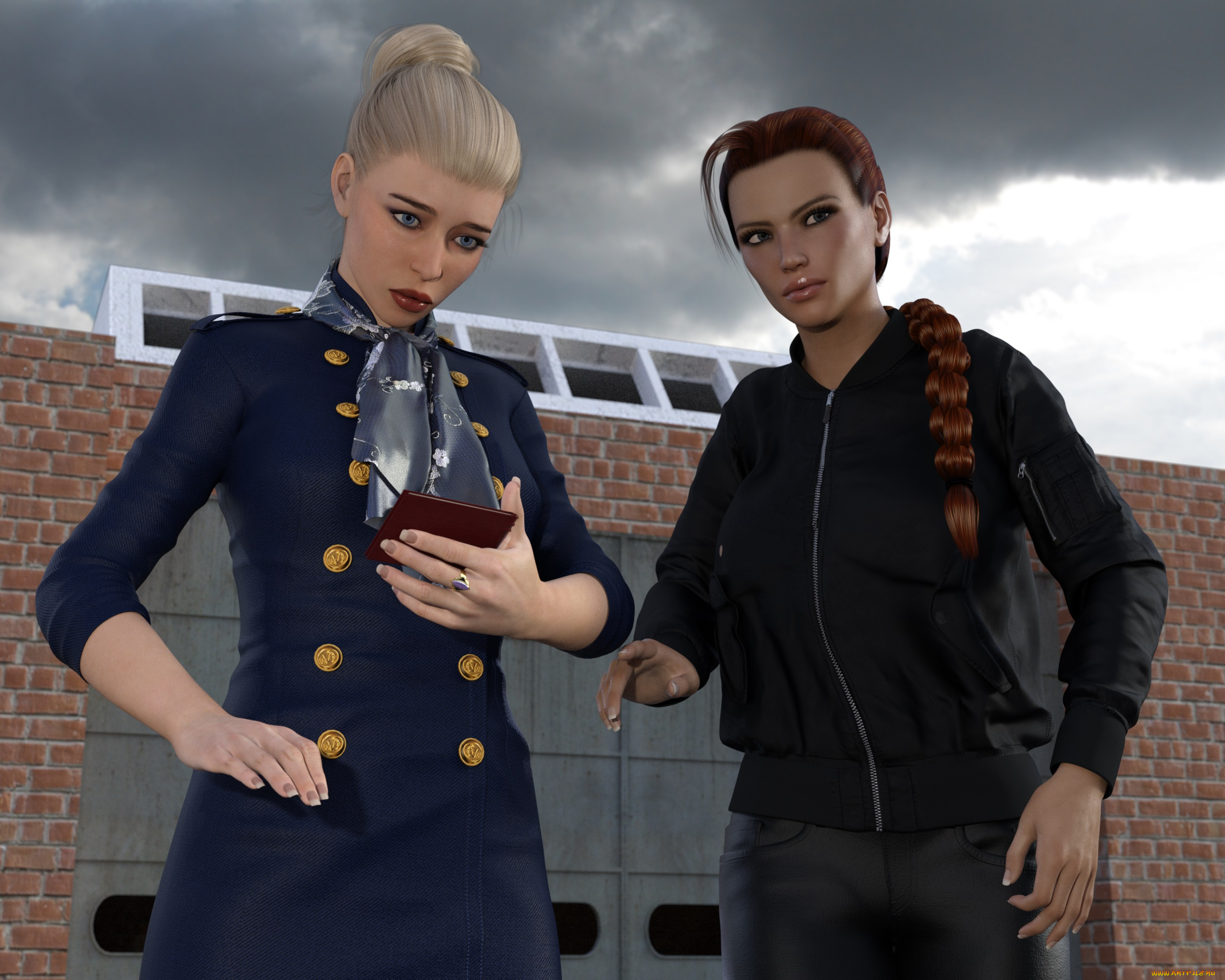 she, wolf, 3д, графика, фантазия, , fantasy, девушки, фон, взгляд