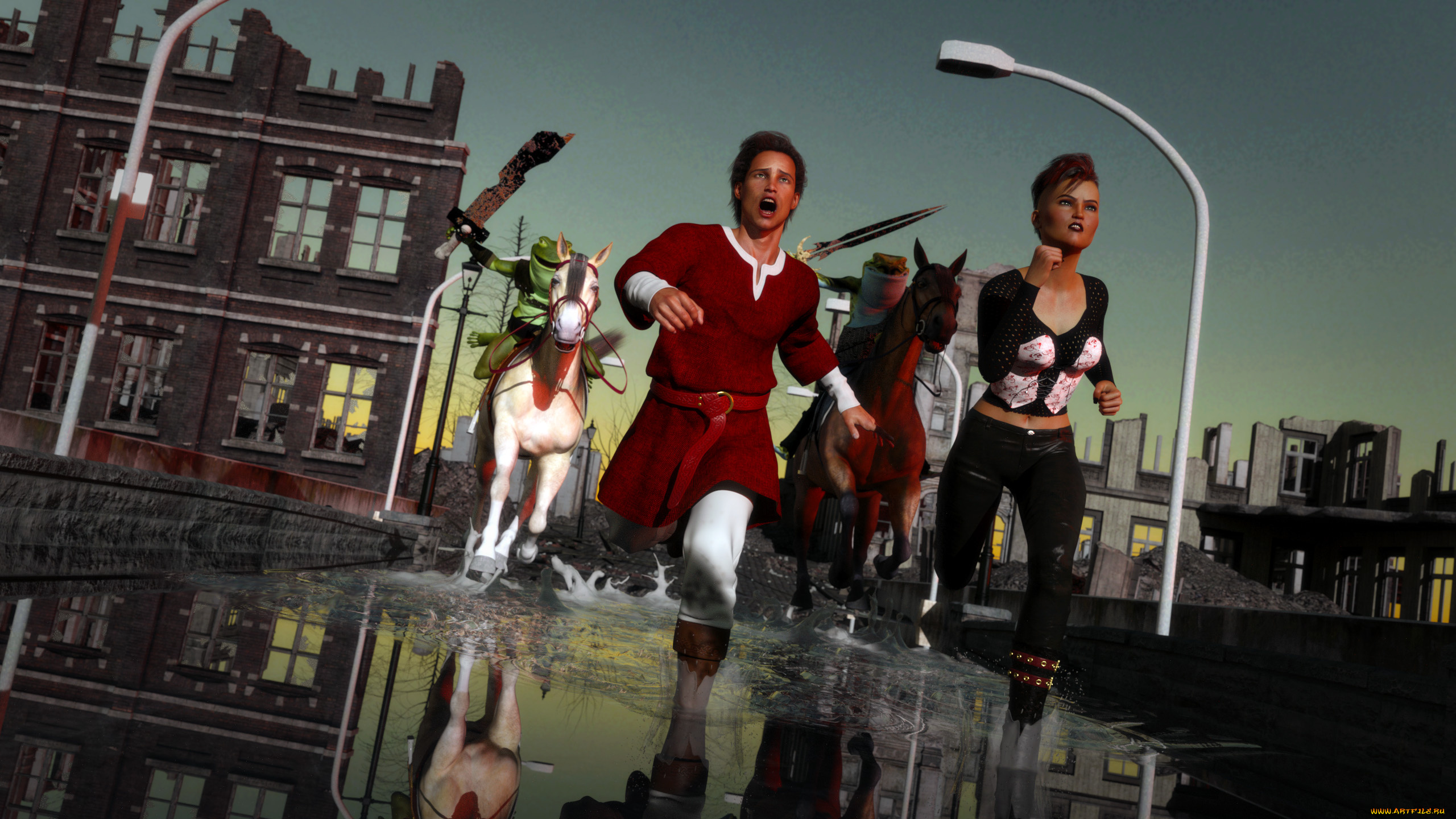 3д, графика, фантазия, , fantasy, взгляд, девушка, фон