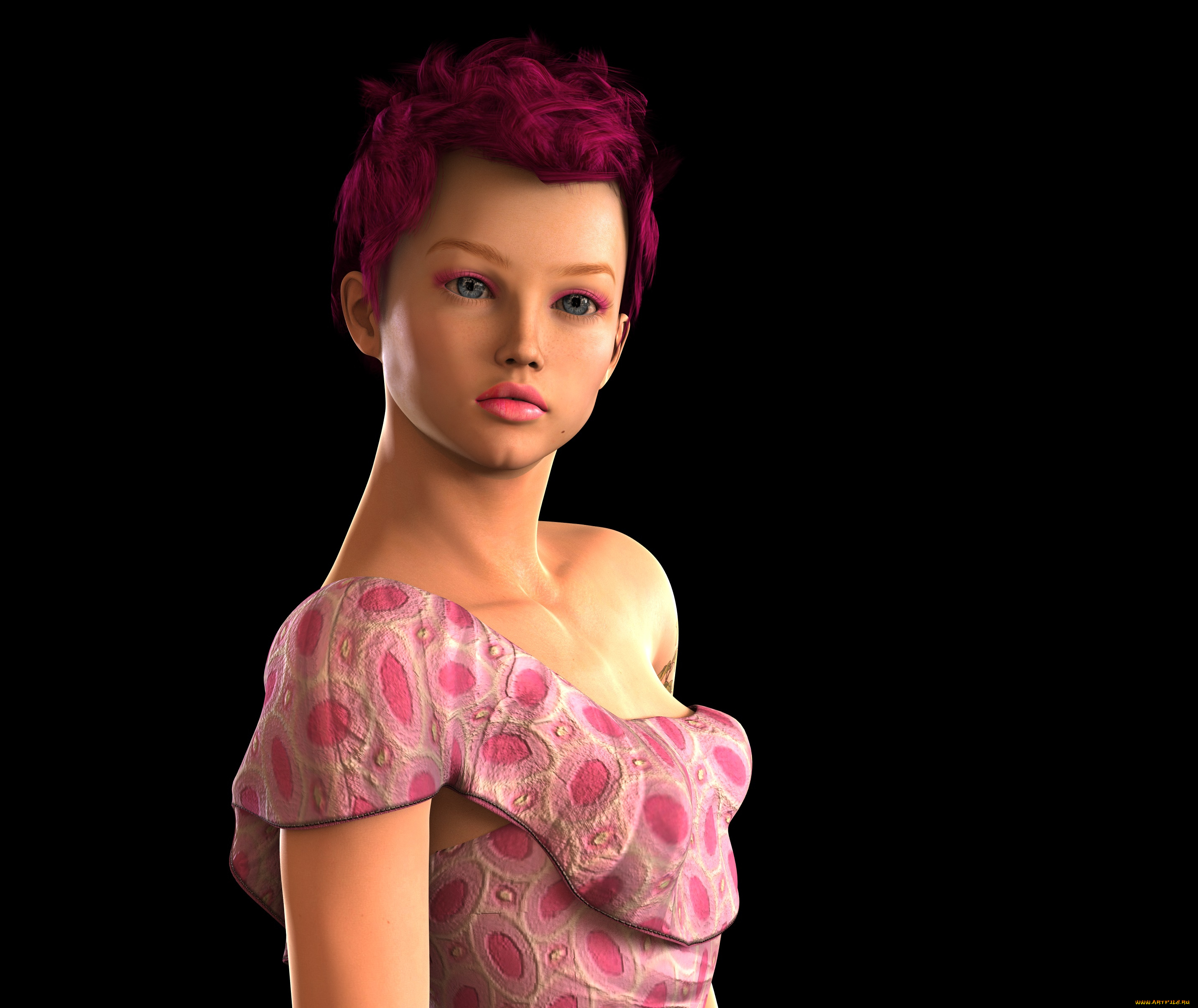 3д, графика, люди, , people, девушка, фон, взгляд