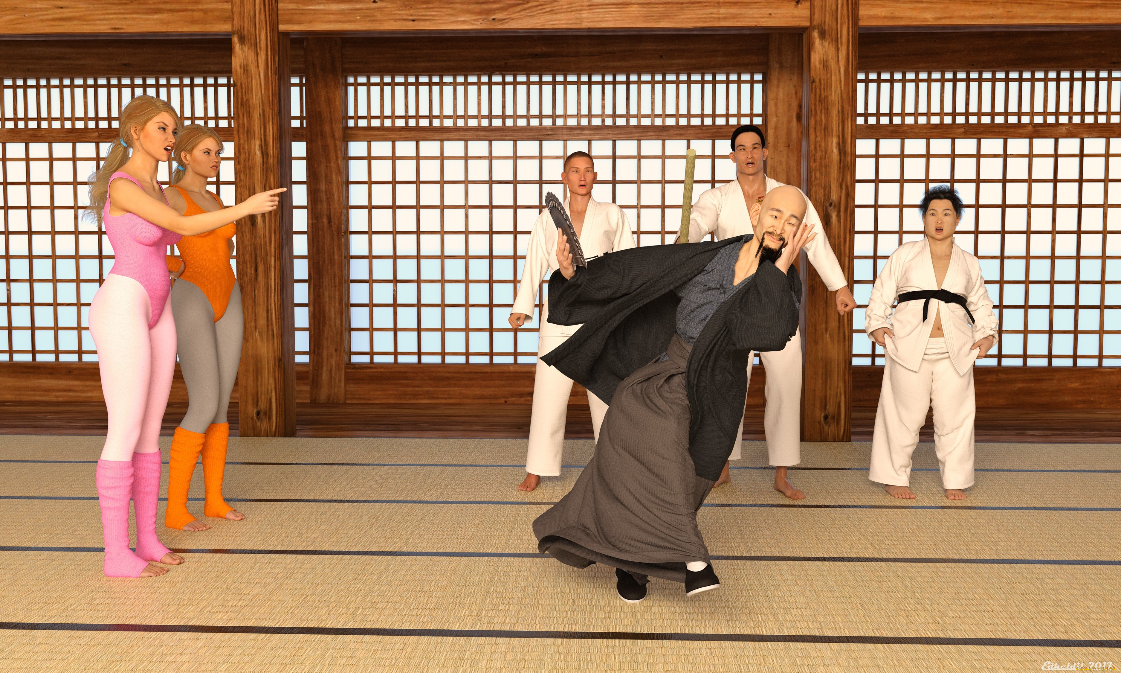 3д, графика, спорт, , sport, девушки, фон, взгляд