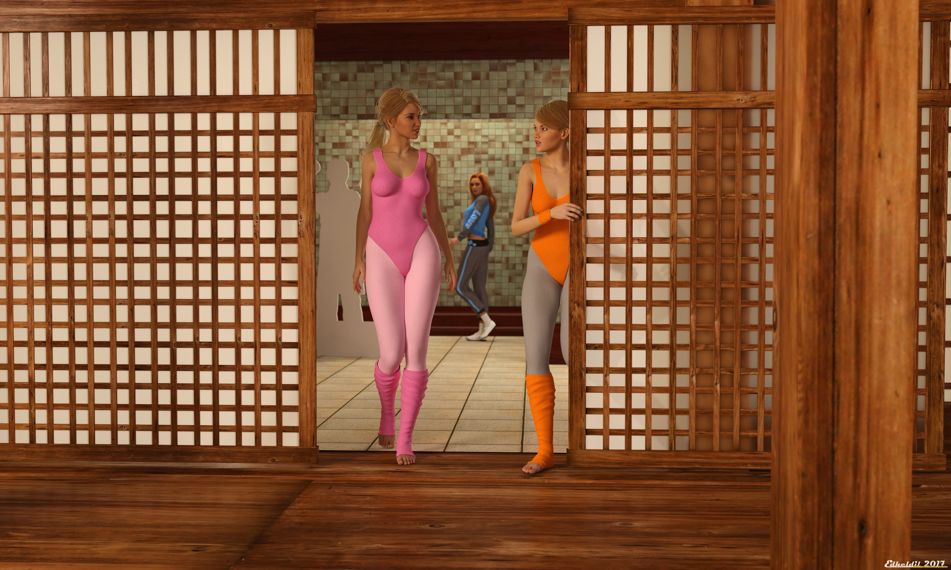 3д, графика, спорт, , sport, фон, взгляд, девушки