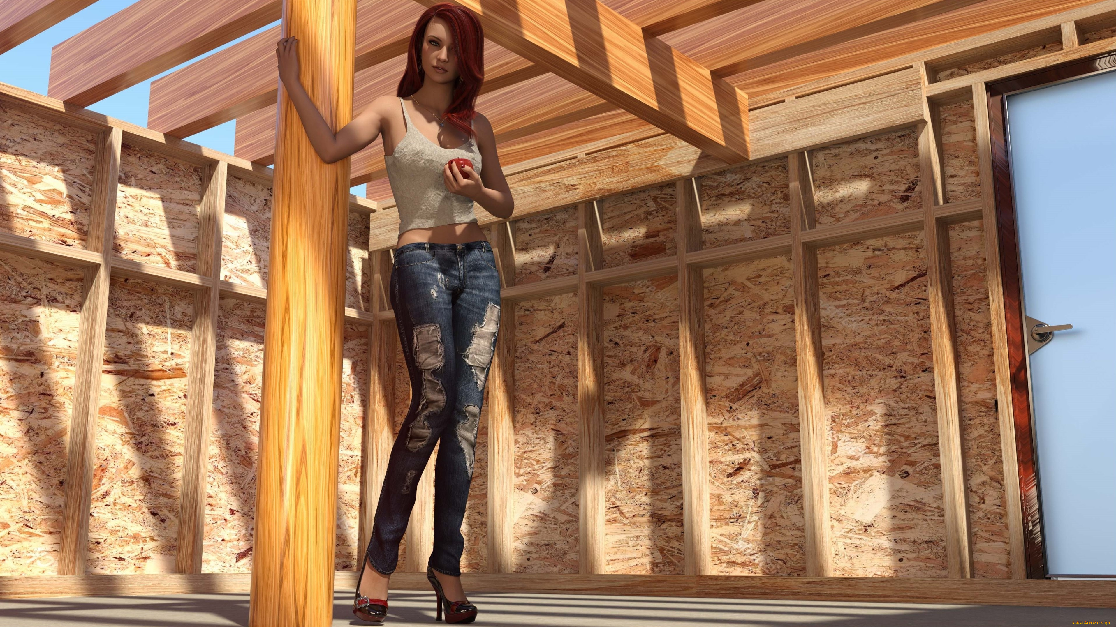 3д, графика, люди, , people, фон, взгляд, девушка