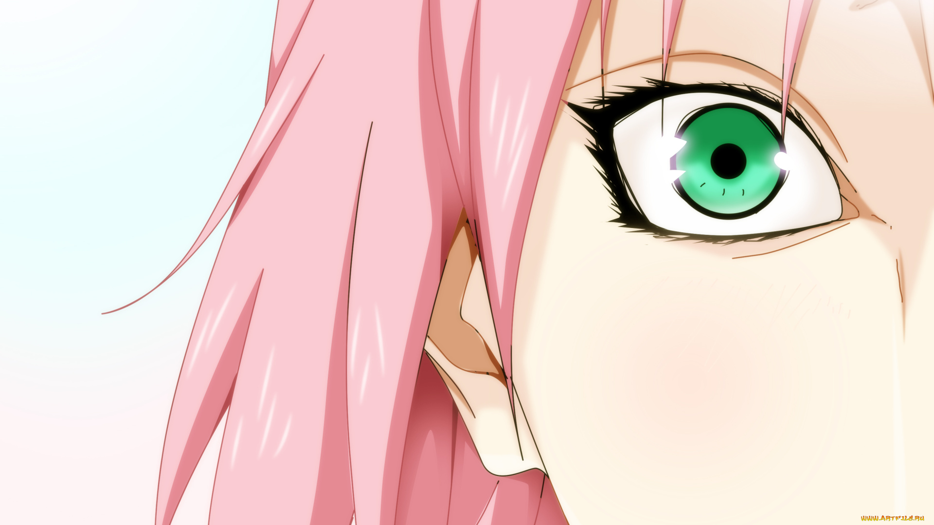 аниме, naruto, фон, девушка, взгляд