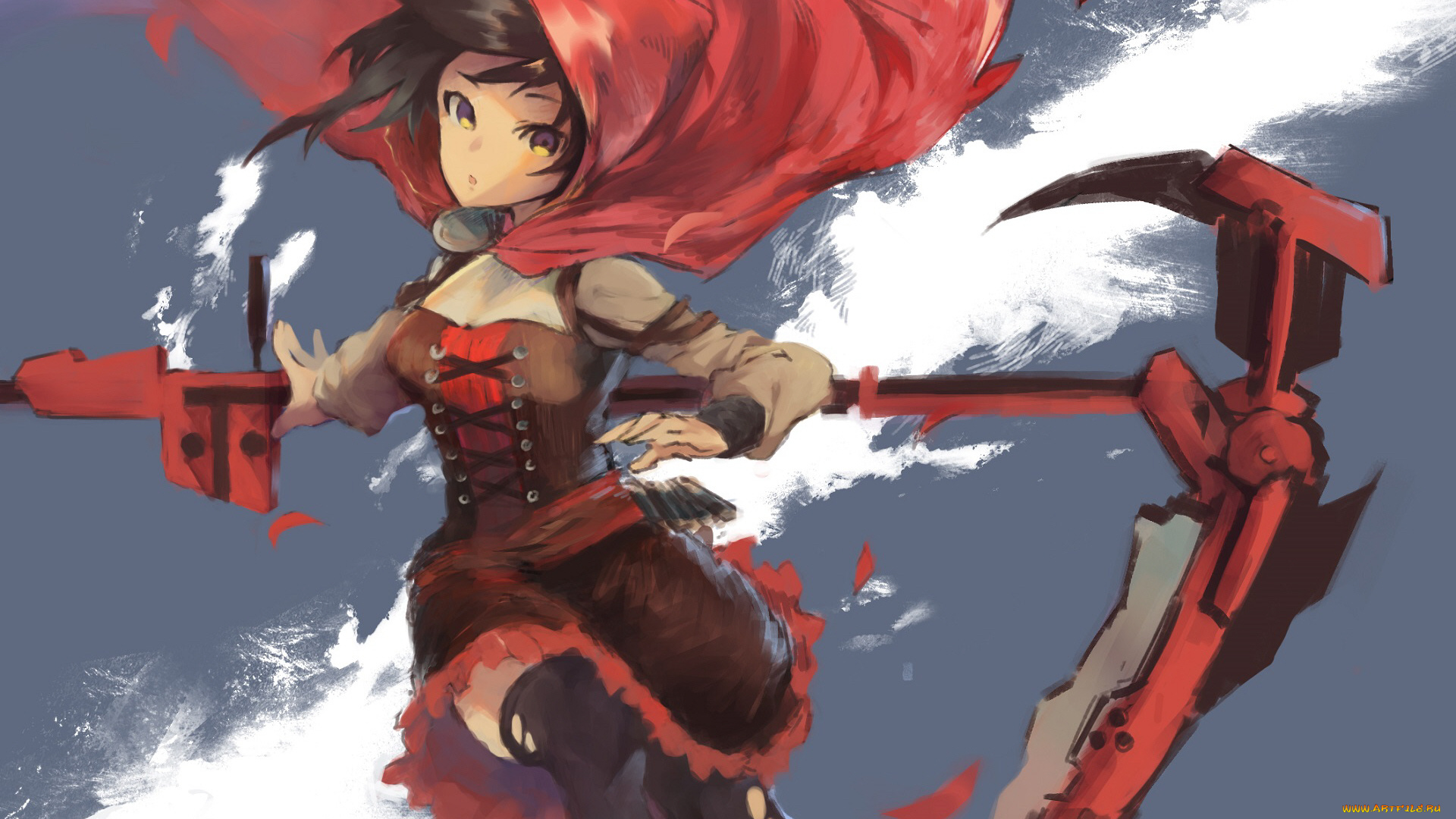 аниме, rwby, девушка