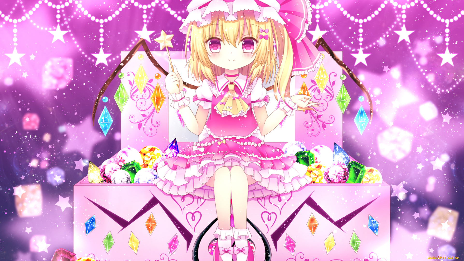 аниме, touhou, девочка