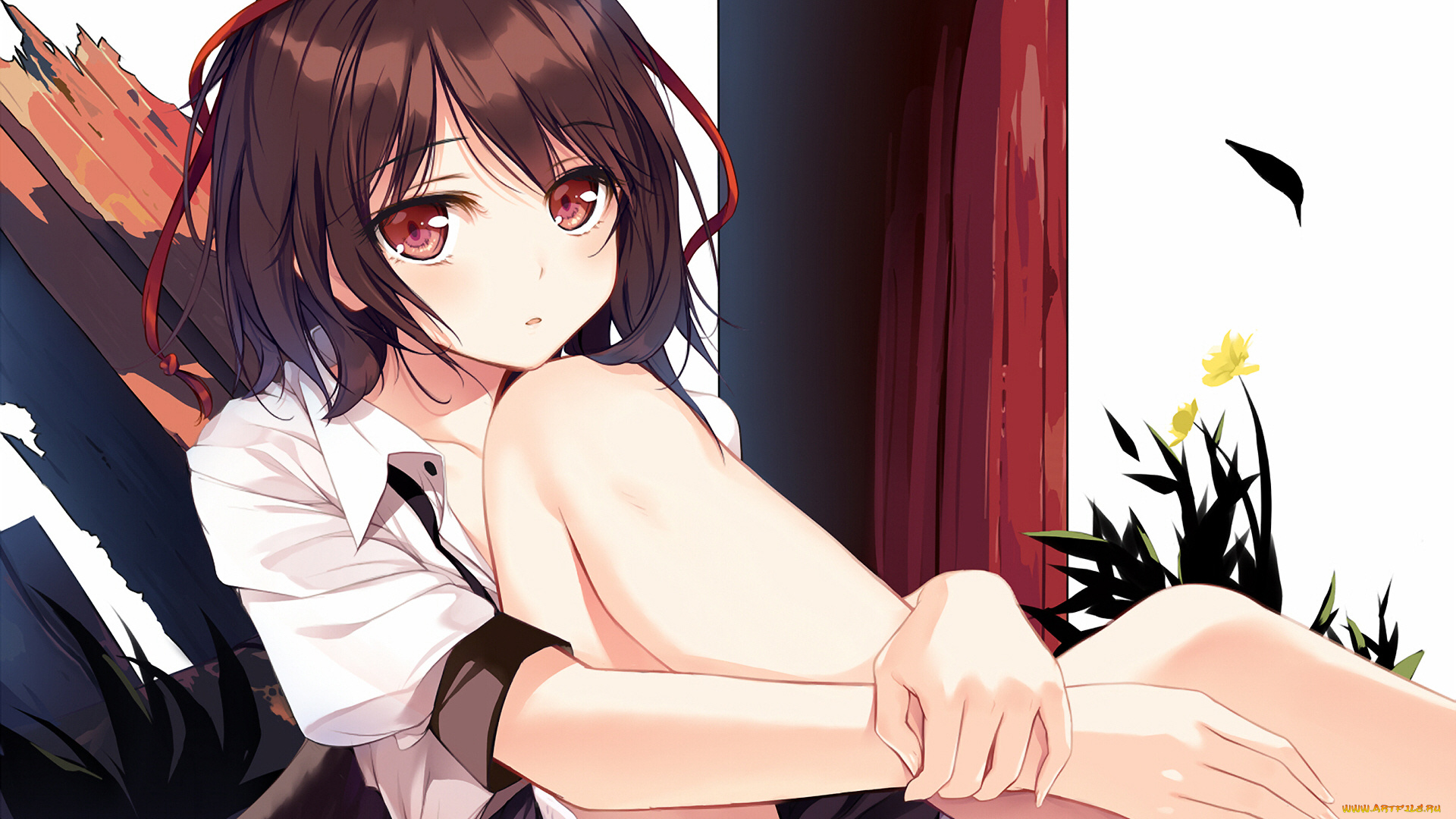 аниме, touhou, девушка