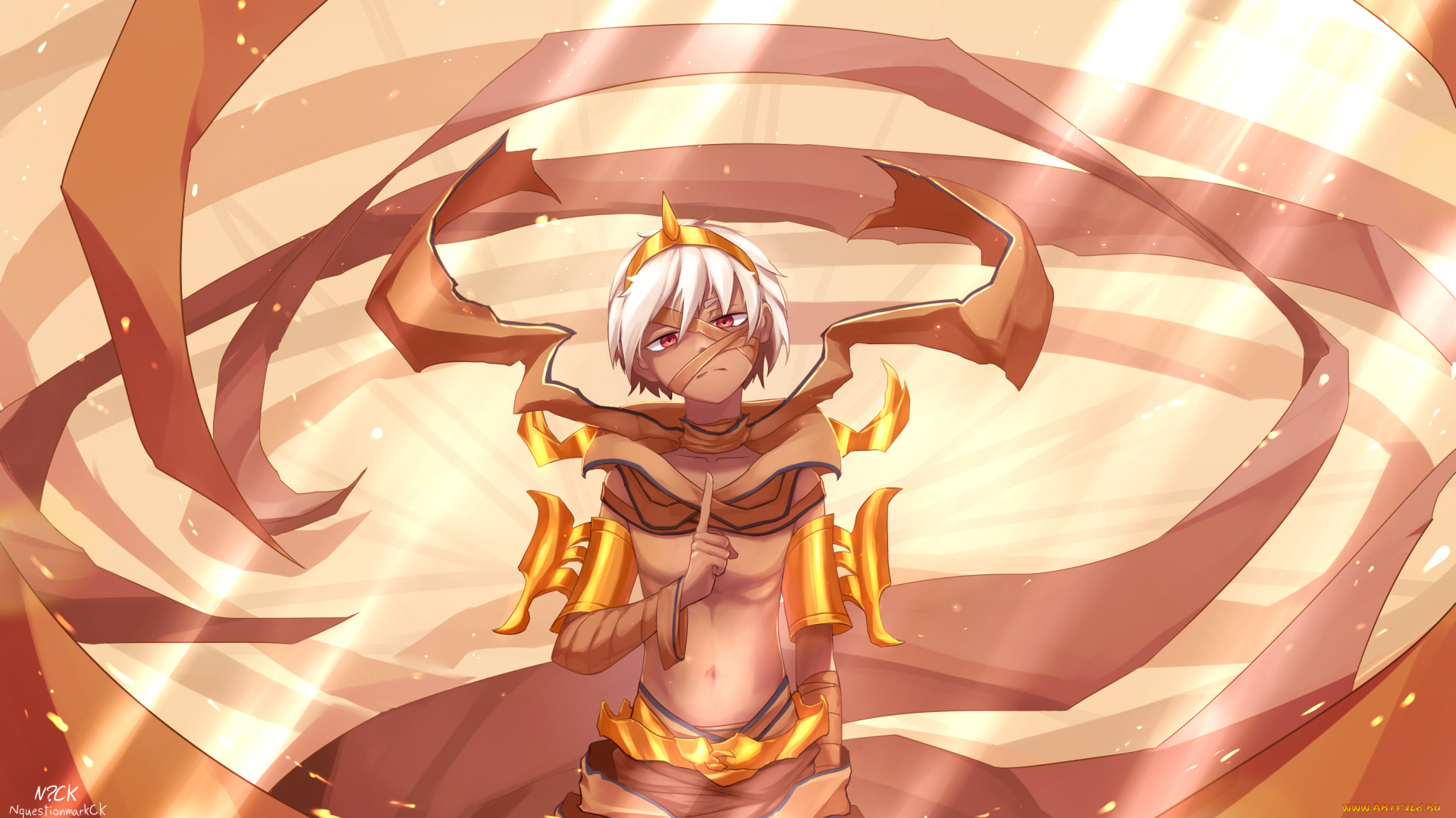 аниме, животные, , существа, мумия, парень