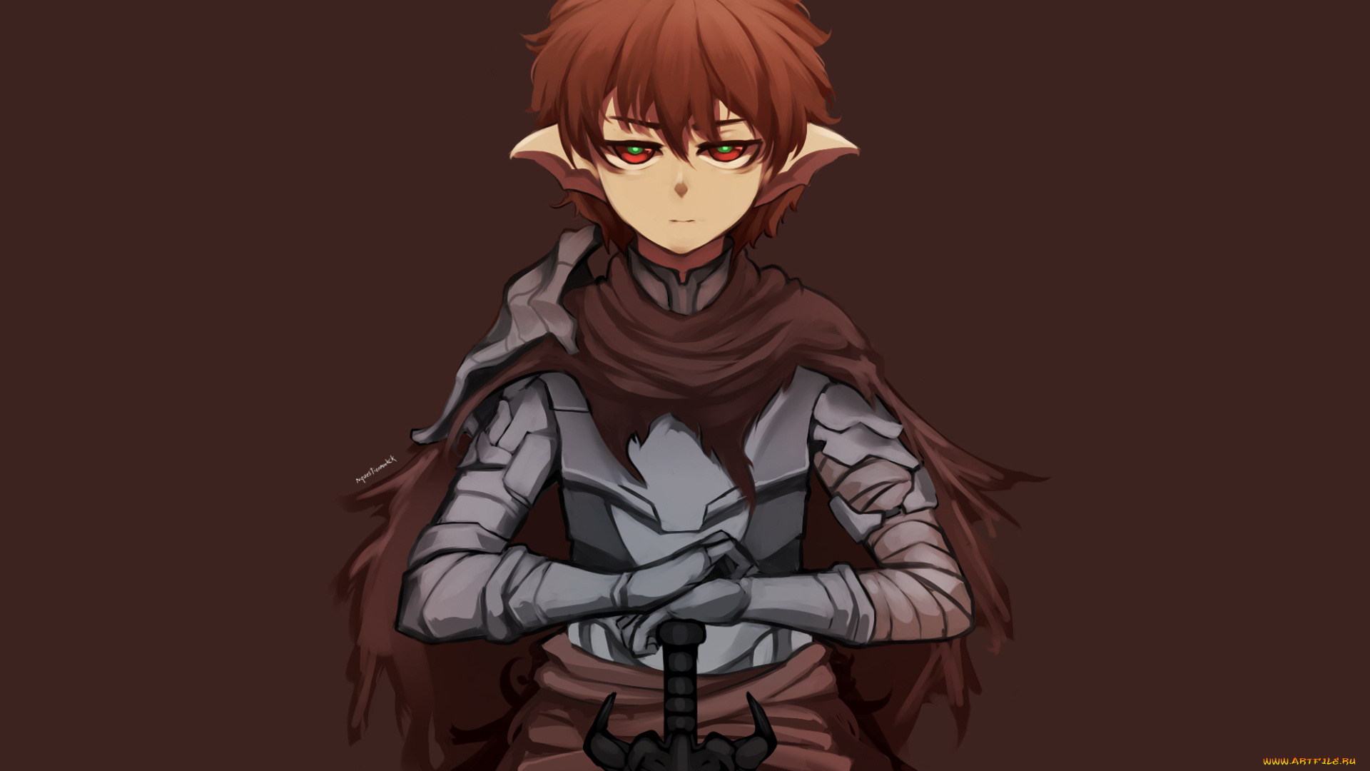 аниме, животные, , существа, парень