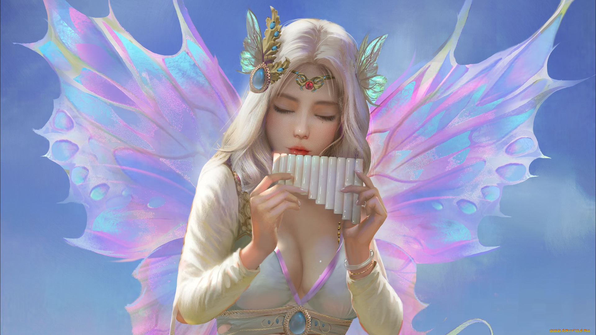 фэнтези, феи, арт, фея, крылья, украшения