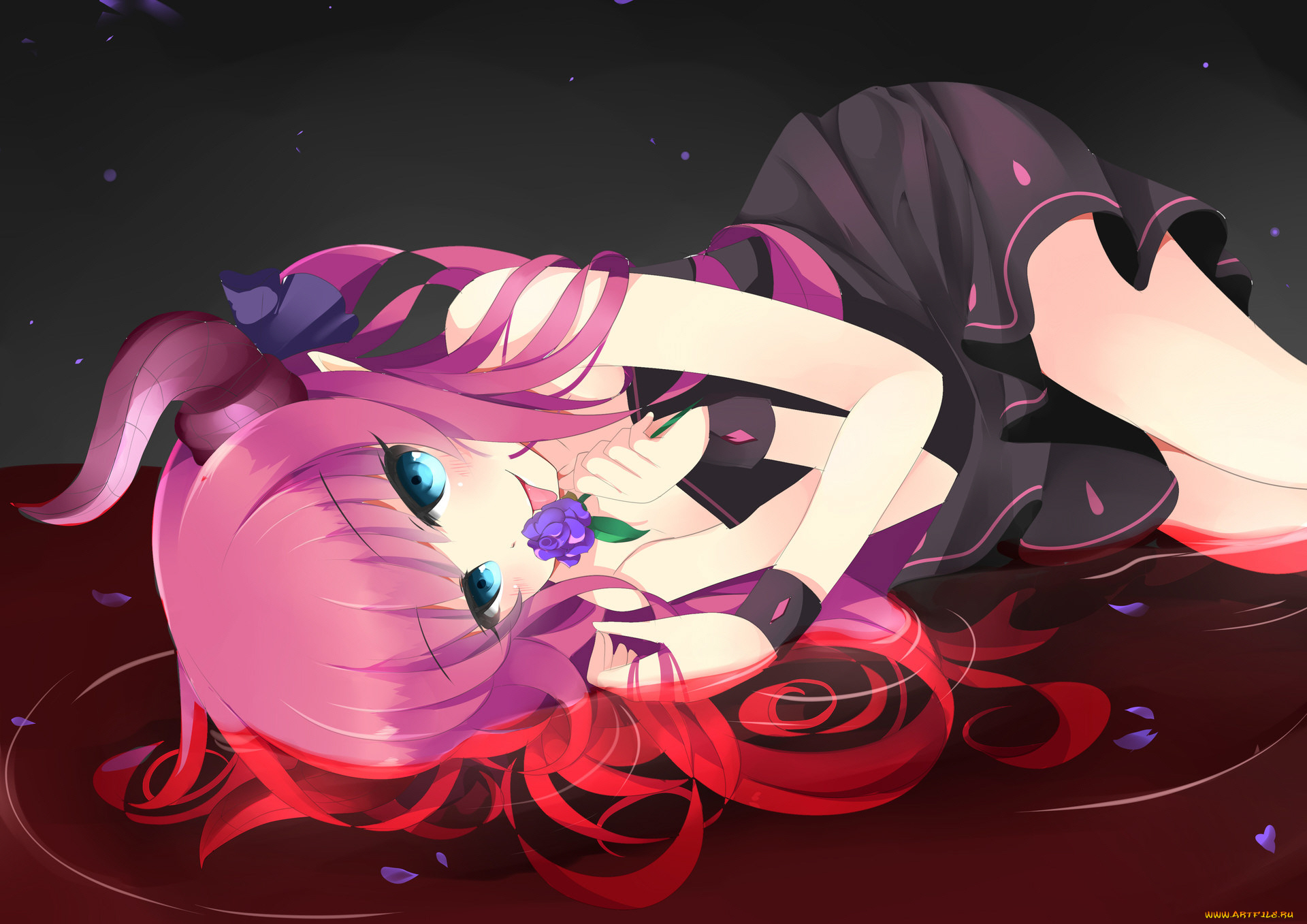 аниме, ангелы, , демоны, девушка