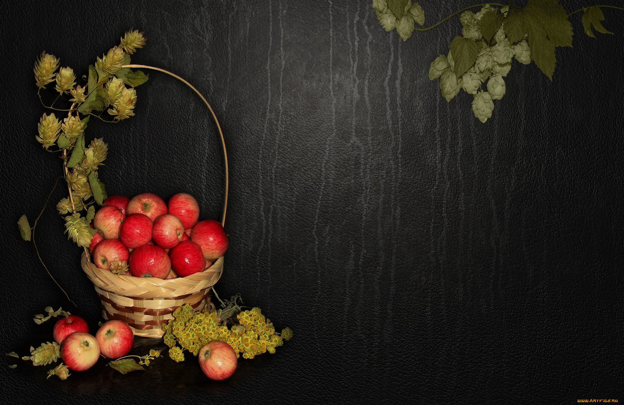 еда, Яблоки, beauty, beautiful, хмель, bride, nice, elegantly, wedding, delicate, корзинка, красивые, природа, настроение, яблоки, красота, bouquet, cool, harmony, обои, на, рабочий, стол