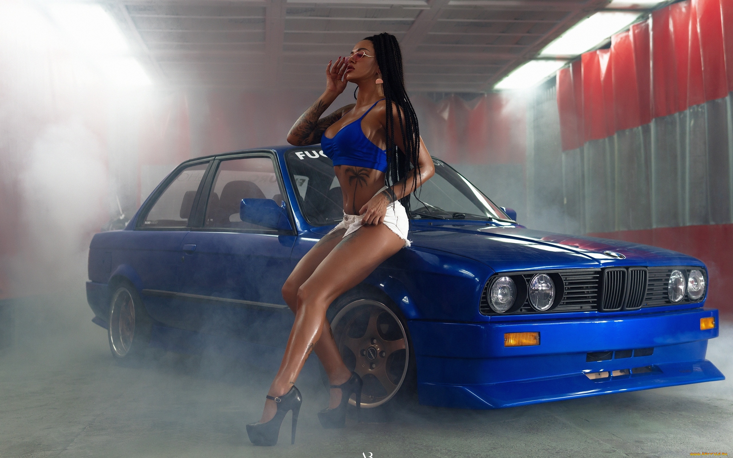 автомобили, -авто, с, девушками, девушка, взгляд, фон, автомобиль