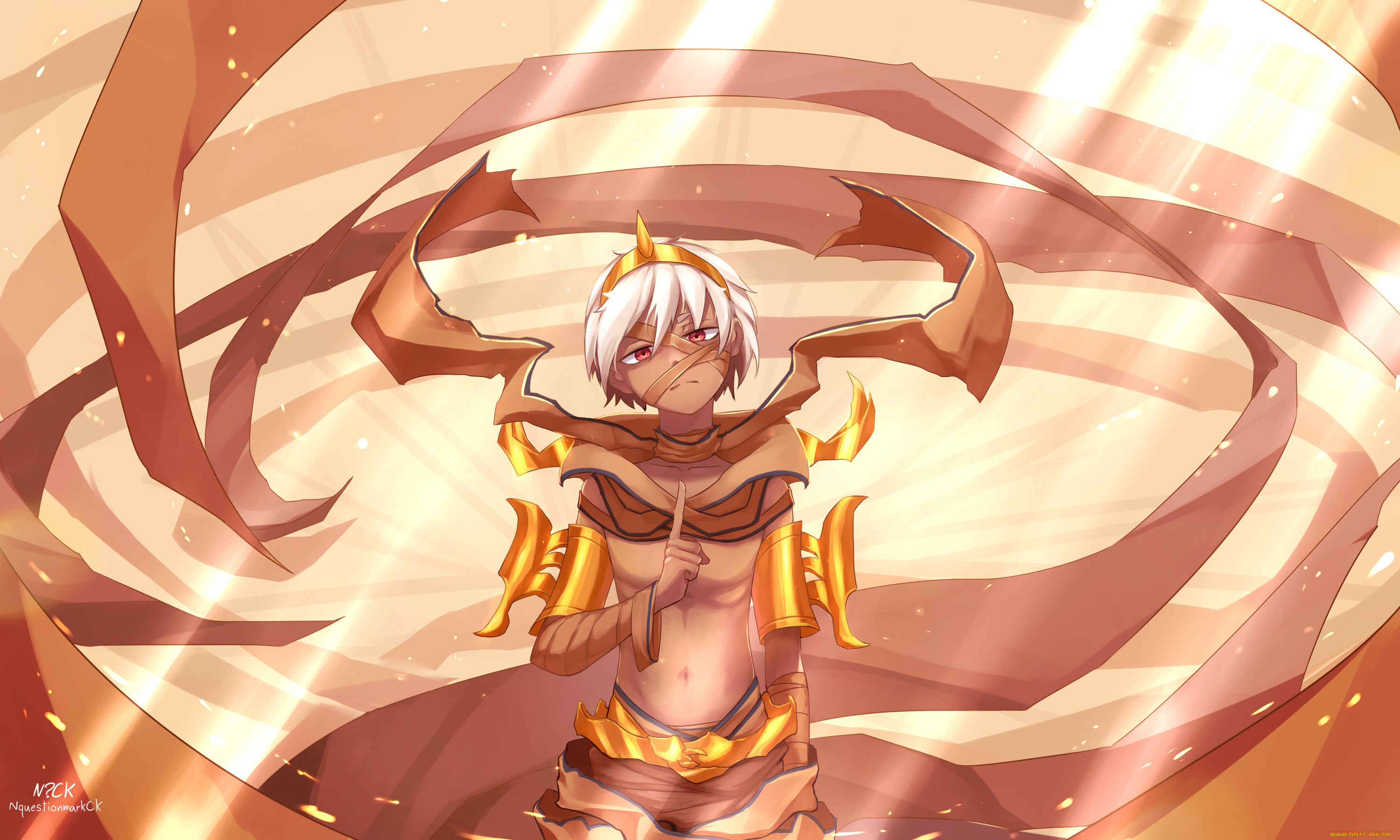 аниме, животные, , существа, мумия, парень