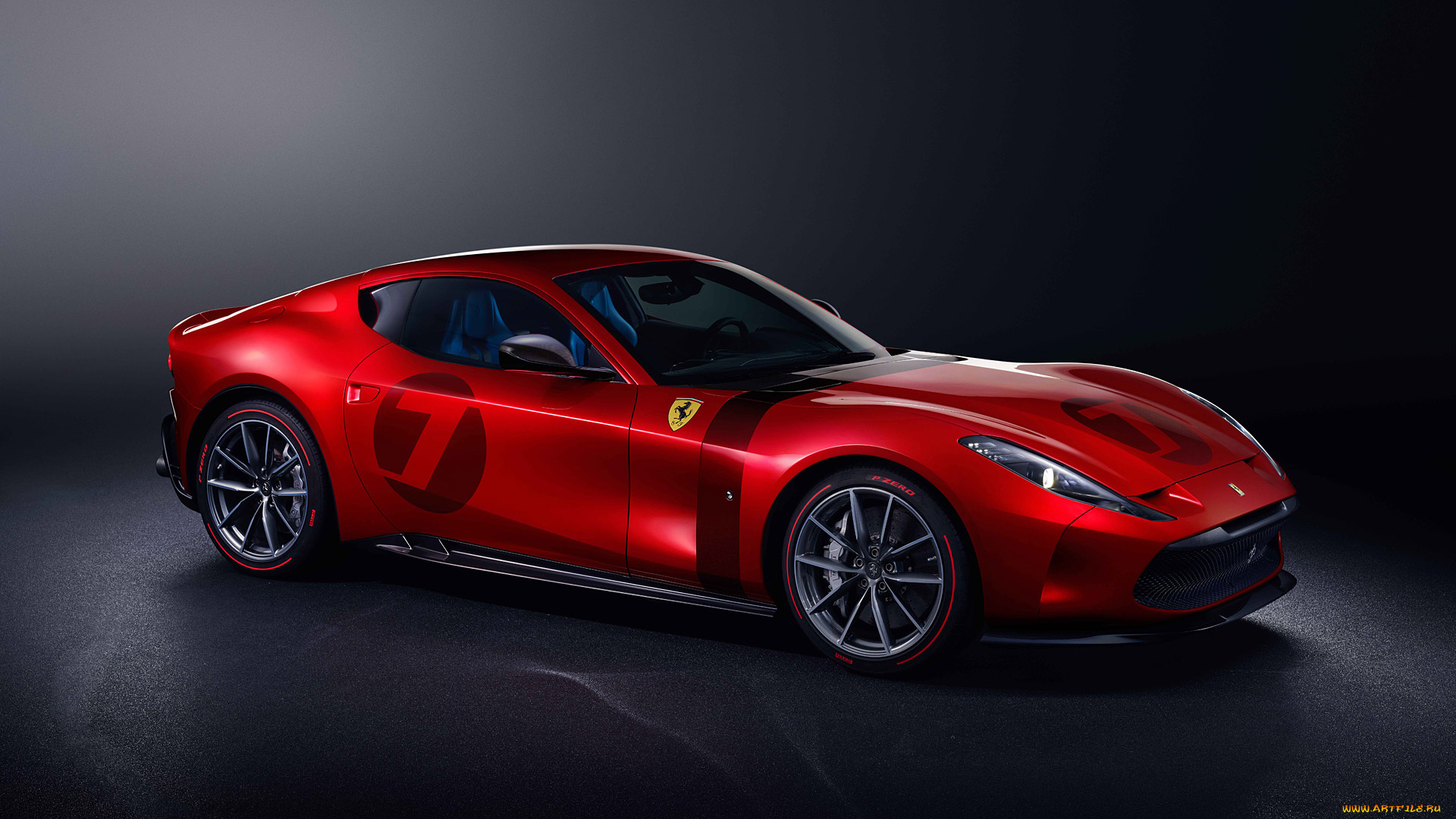 2020, ferrari, omologata, автомобили, ferrari, 2020, omologata, красный, эксклюзив, суперкар