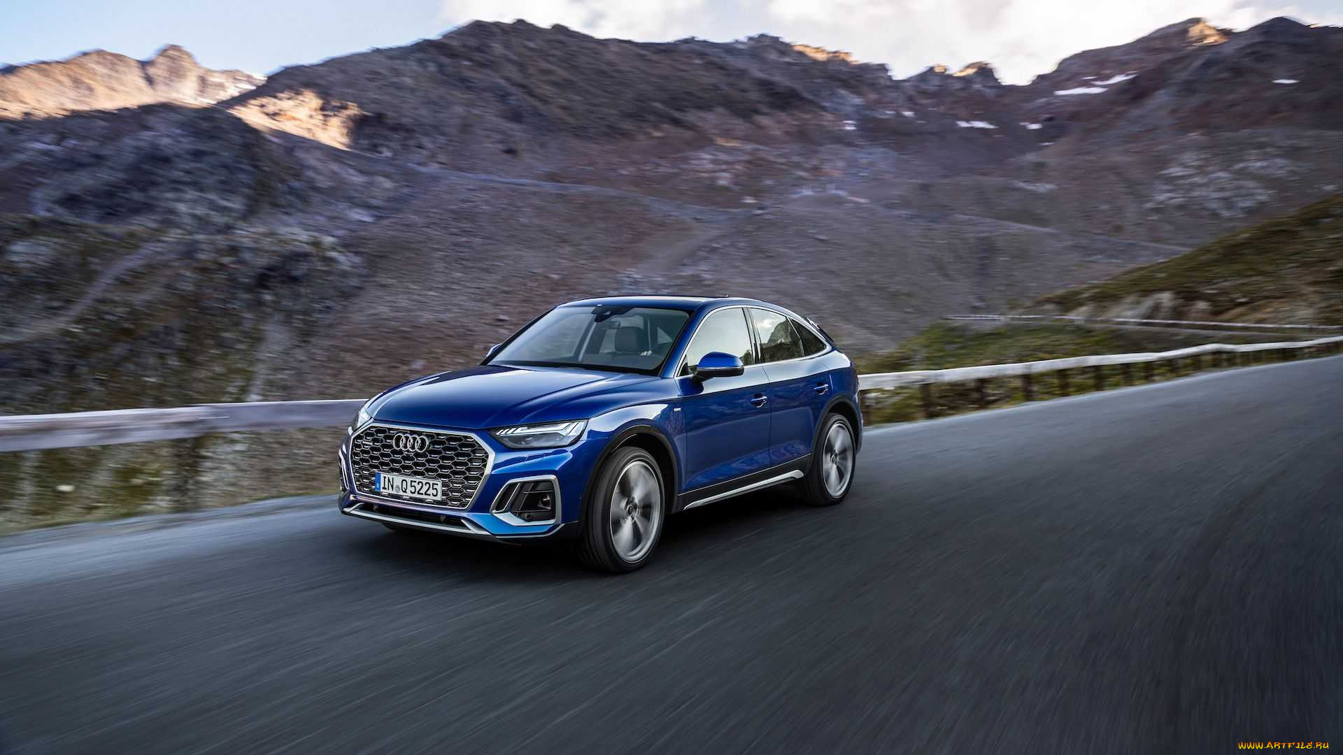 audi, q5, sportback, 2021, автомобили, audi, кросс, купе, 2021, q5, sportback, движение