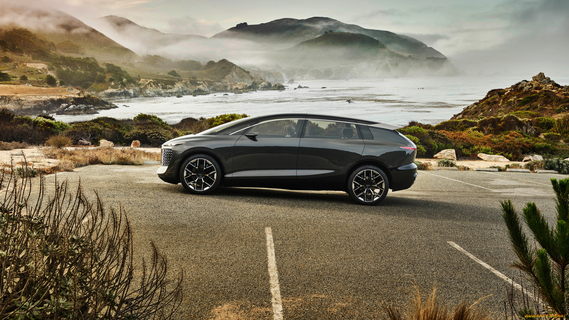 audi, urbansphere, concept, 2022, автомобили, audi, urbansphere, concept, ауди, побережье, концепт, профиль