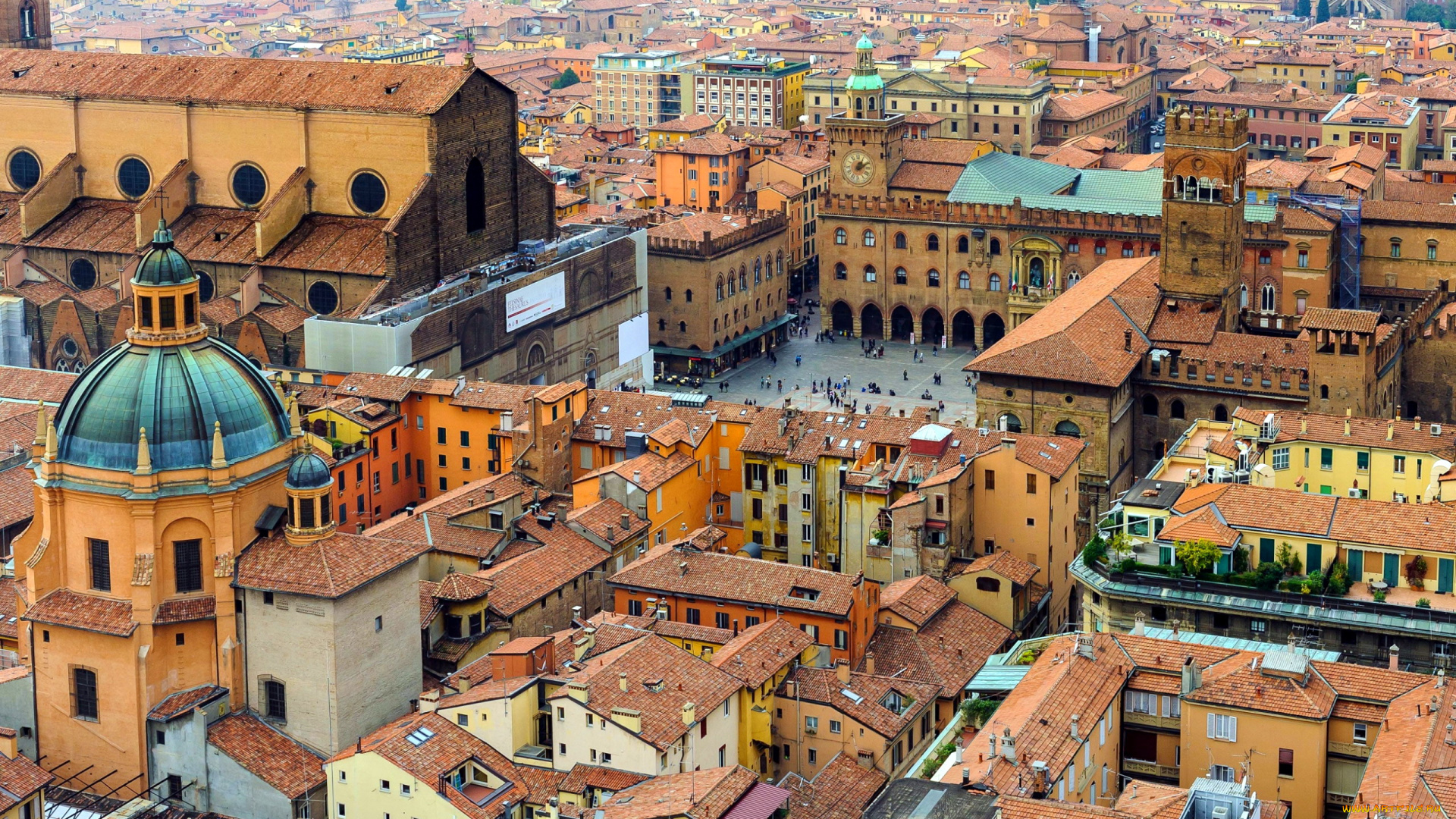 bologna, italy, города, -, панорамы