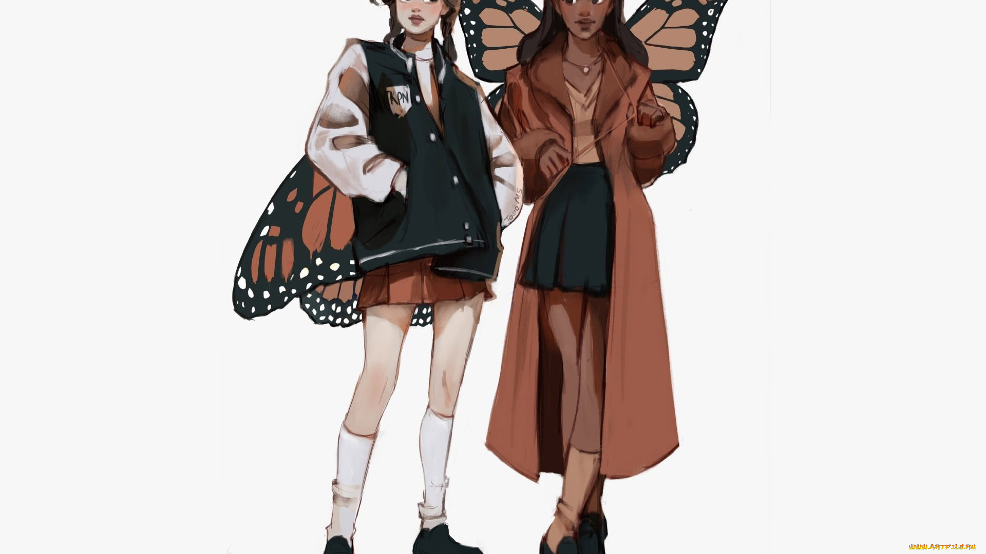 фэнтези, феи, девочки, крылья, бабочки