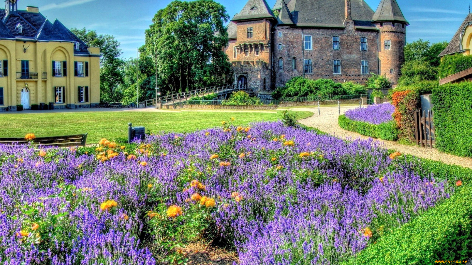 linn, castle, города, замки, германии, linn, castle