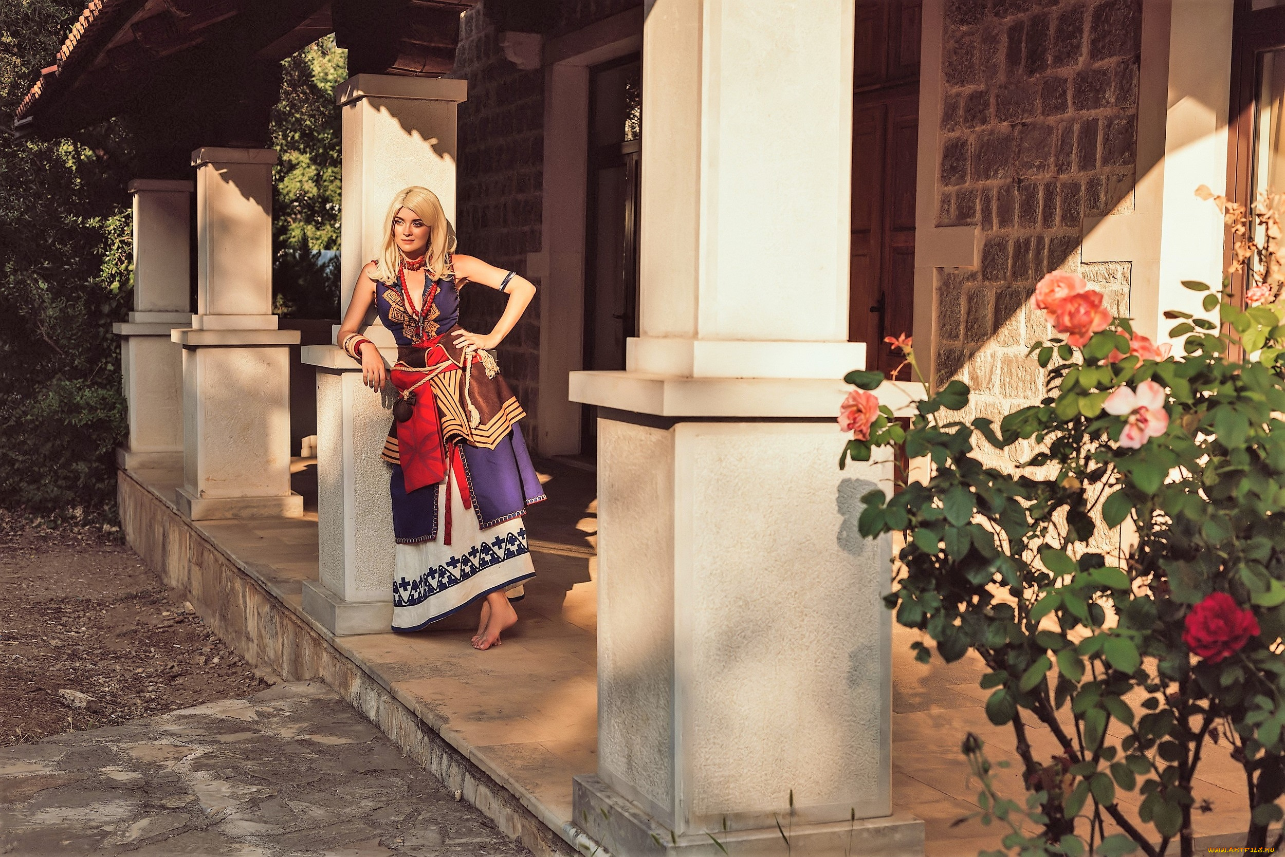 девушки, софия, летяго, , sophie, katssby, костюм, образ, дом, колонны, розы
