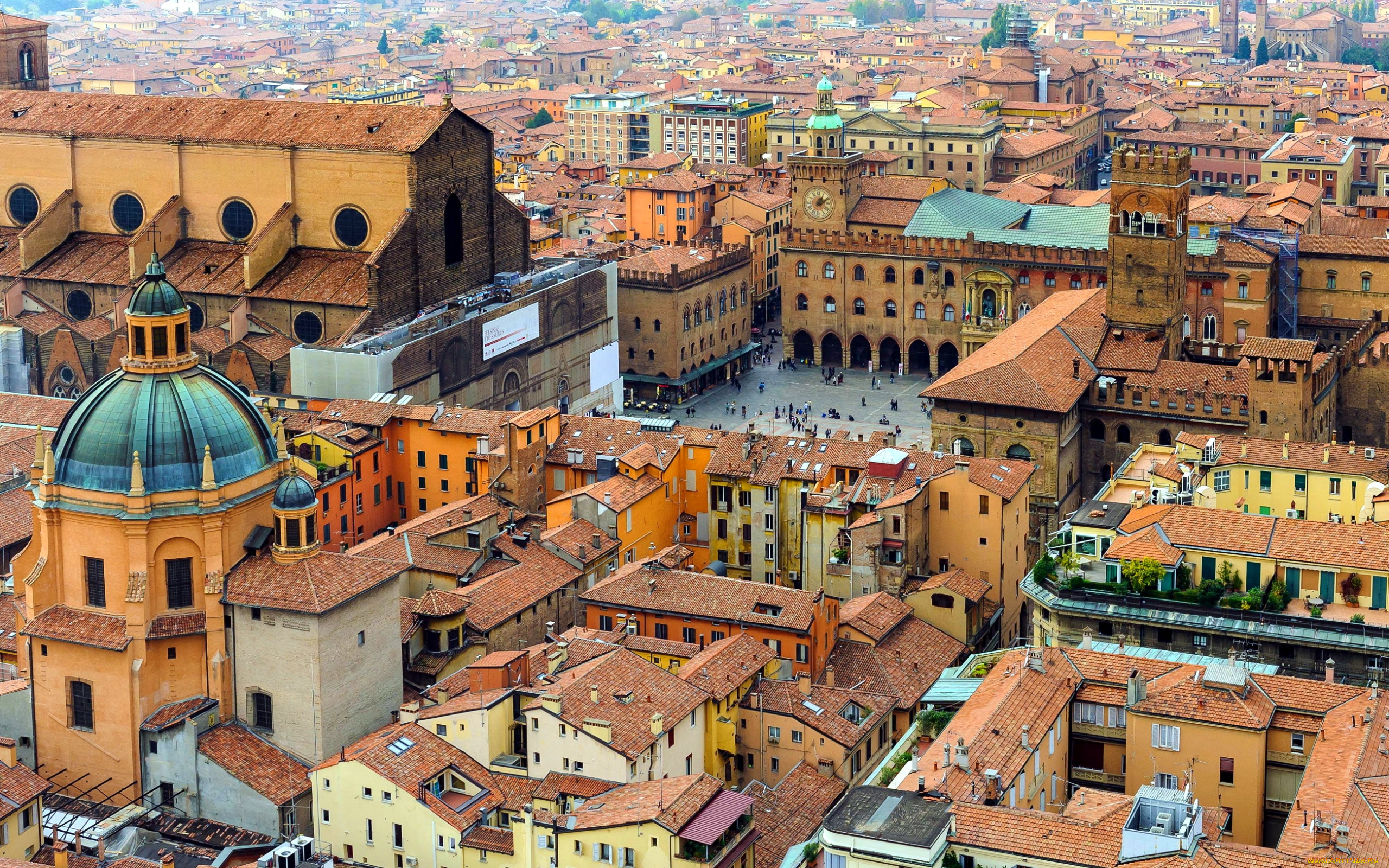 bologna, italy, города, -, панорамы