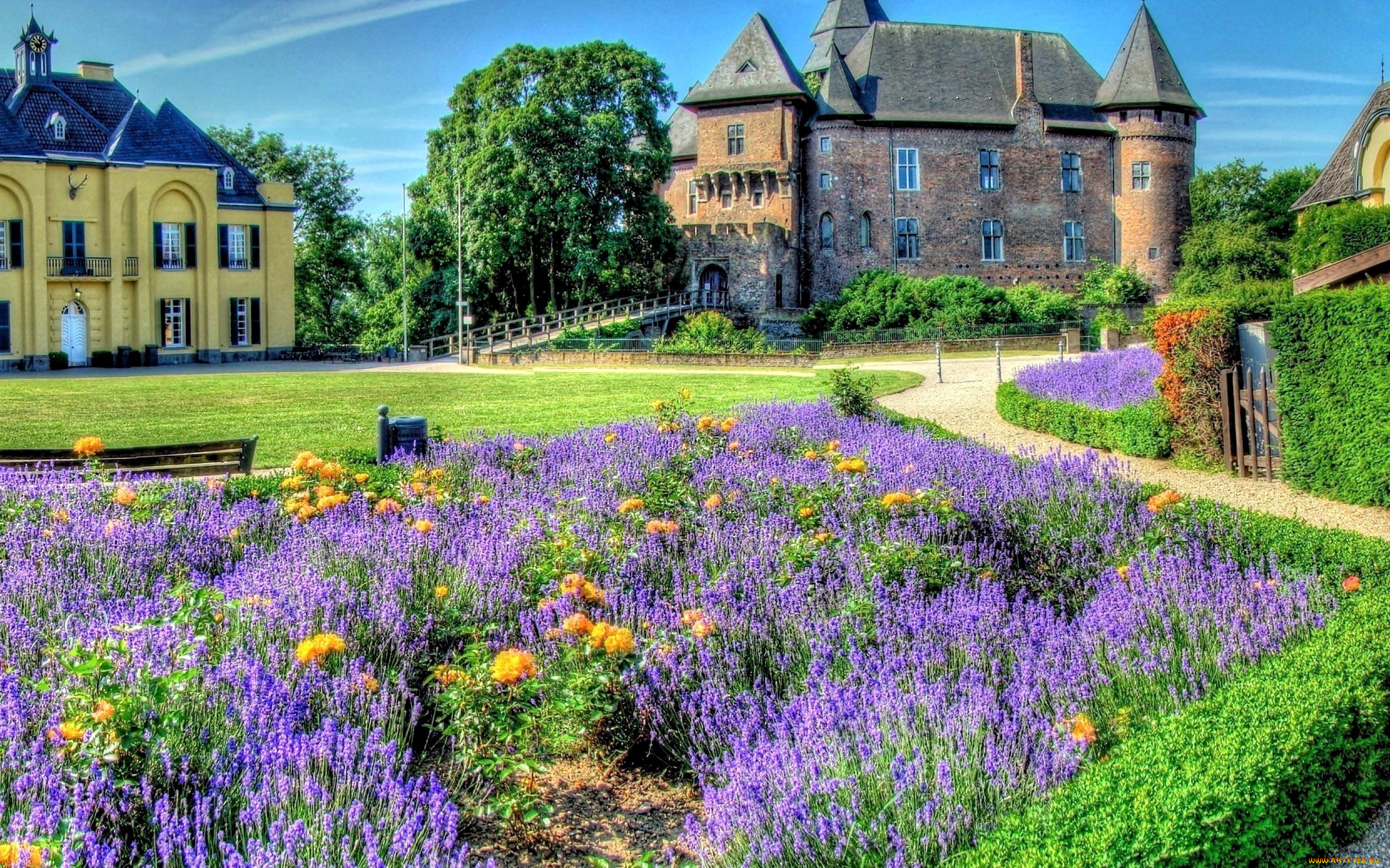 linn, castle, города, замки, германии, linn, castle