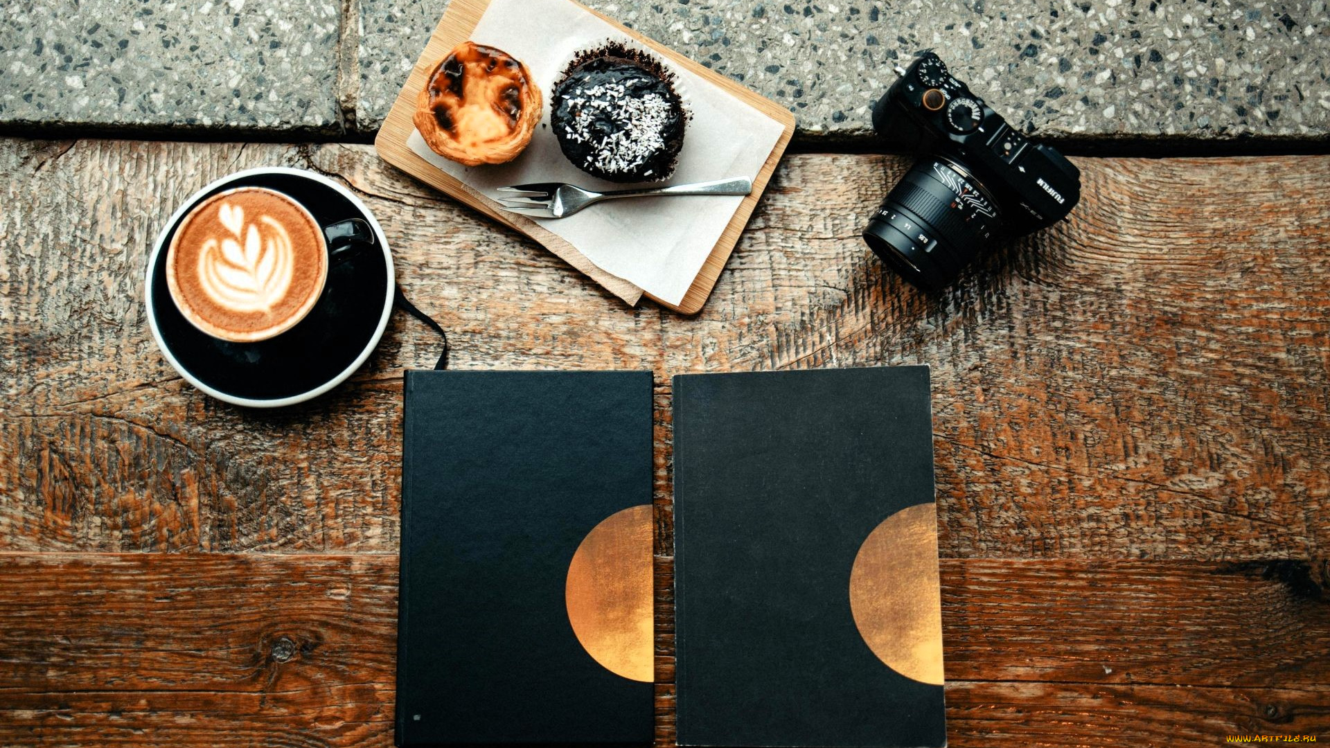 бренды, fujifilm, фотоаппарат, камера, меню, кофе, десерт