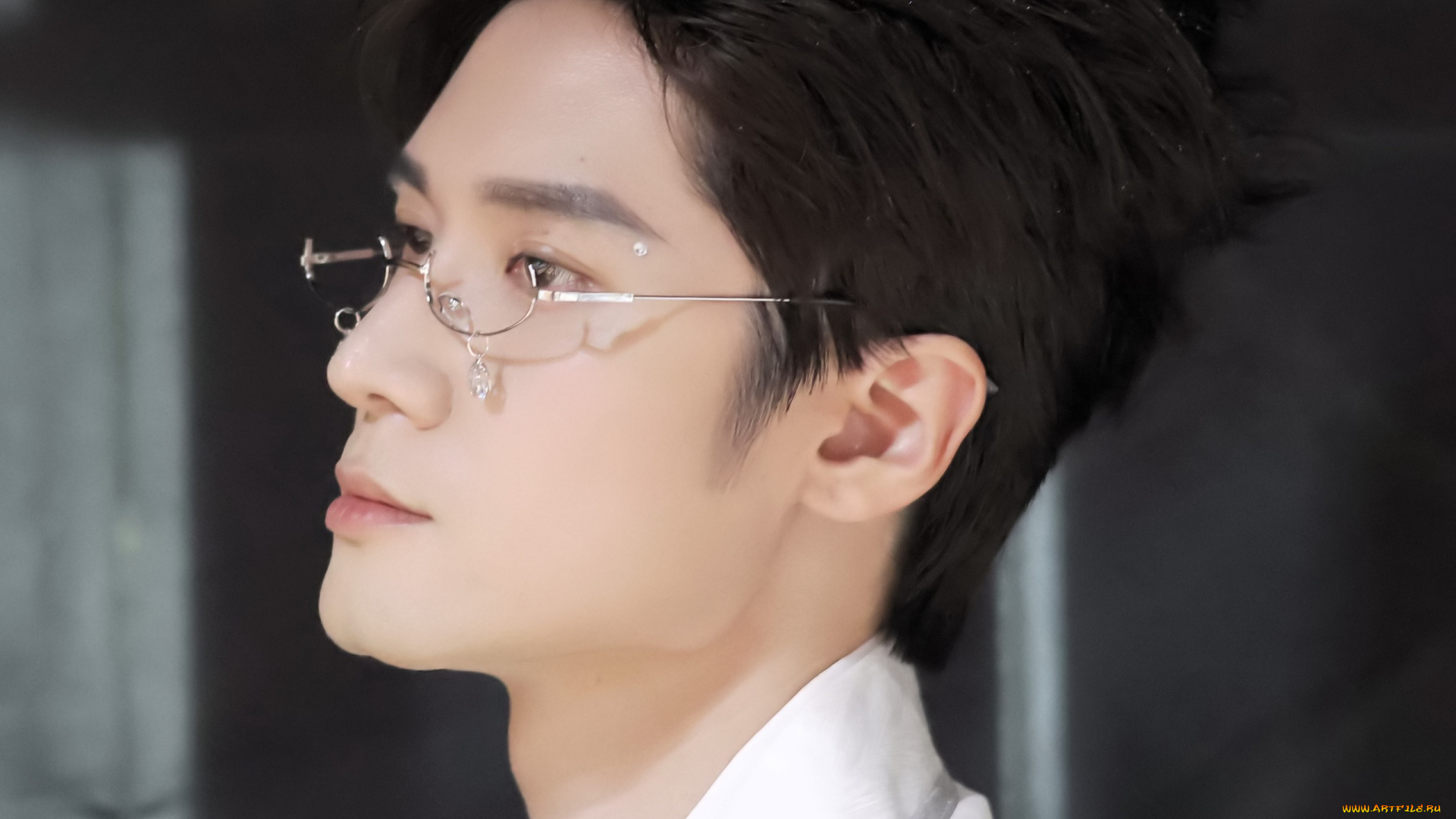 мужчины, liu, haikuan, актер, лицо, очки