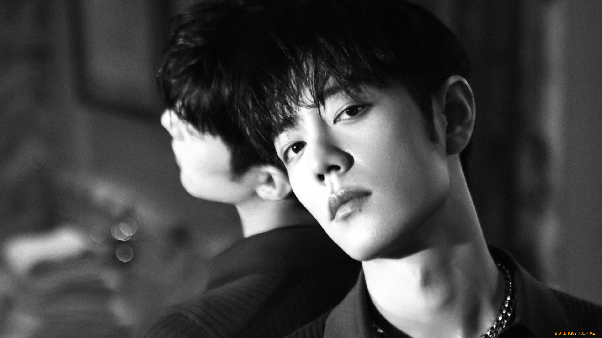 мужчины, xiao, zhan, актер, лицо, цепочка, кофта