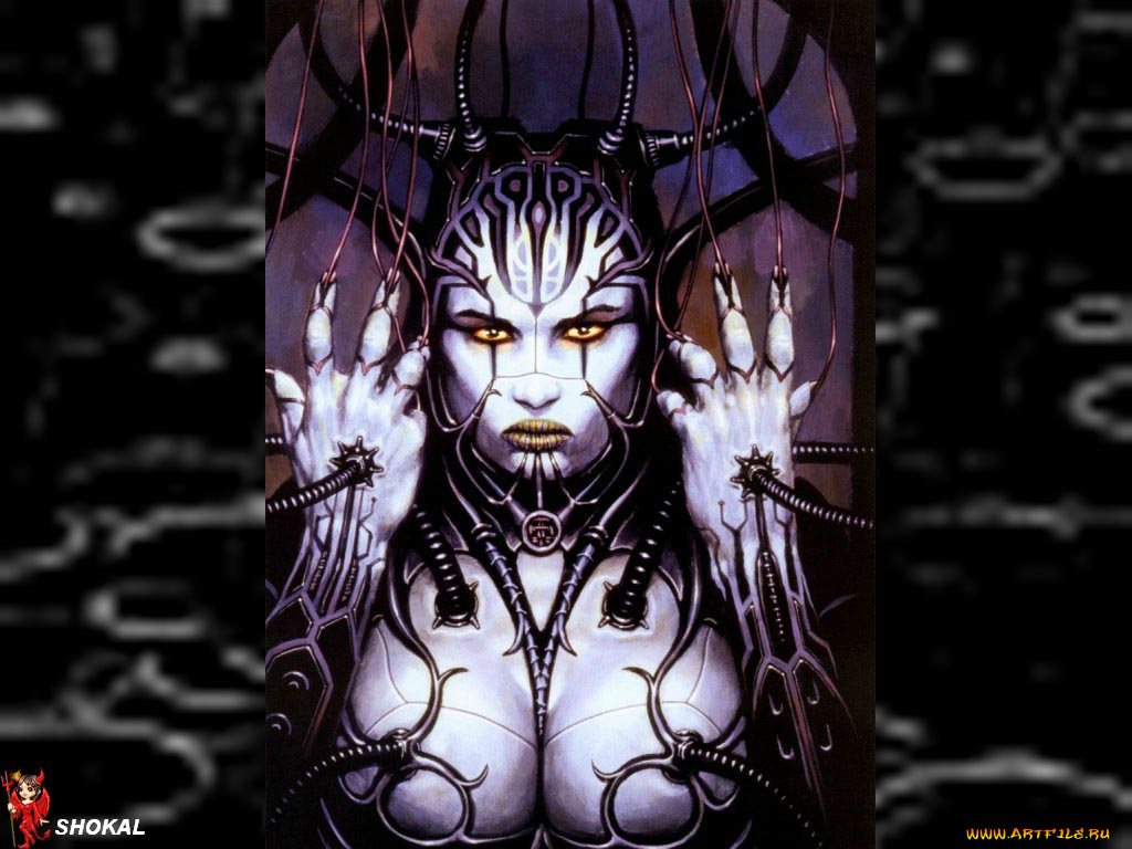 фэнтези, роботы, киборги, механизмы