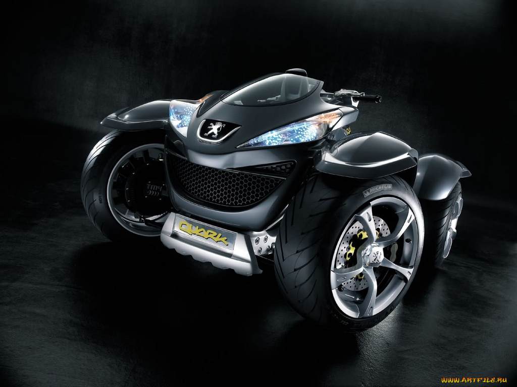 peugeot, quark, concept, мотоциклы, квадроциклы