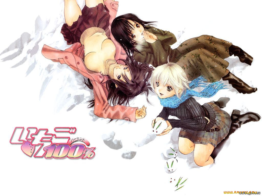 аниме, ichigo, 100%