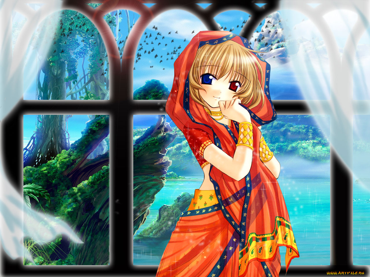 аниме, tenbatsu, angel, rabbie