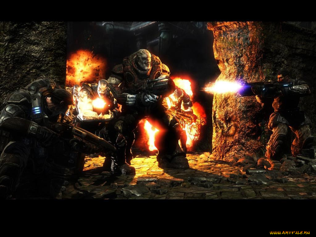 gears, of, war, видео, игры