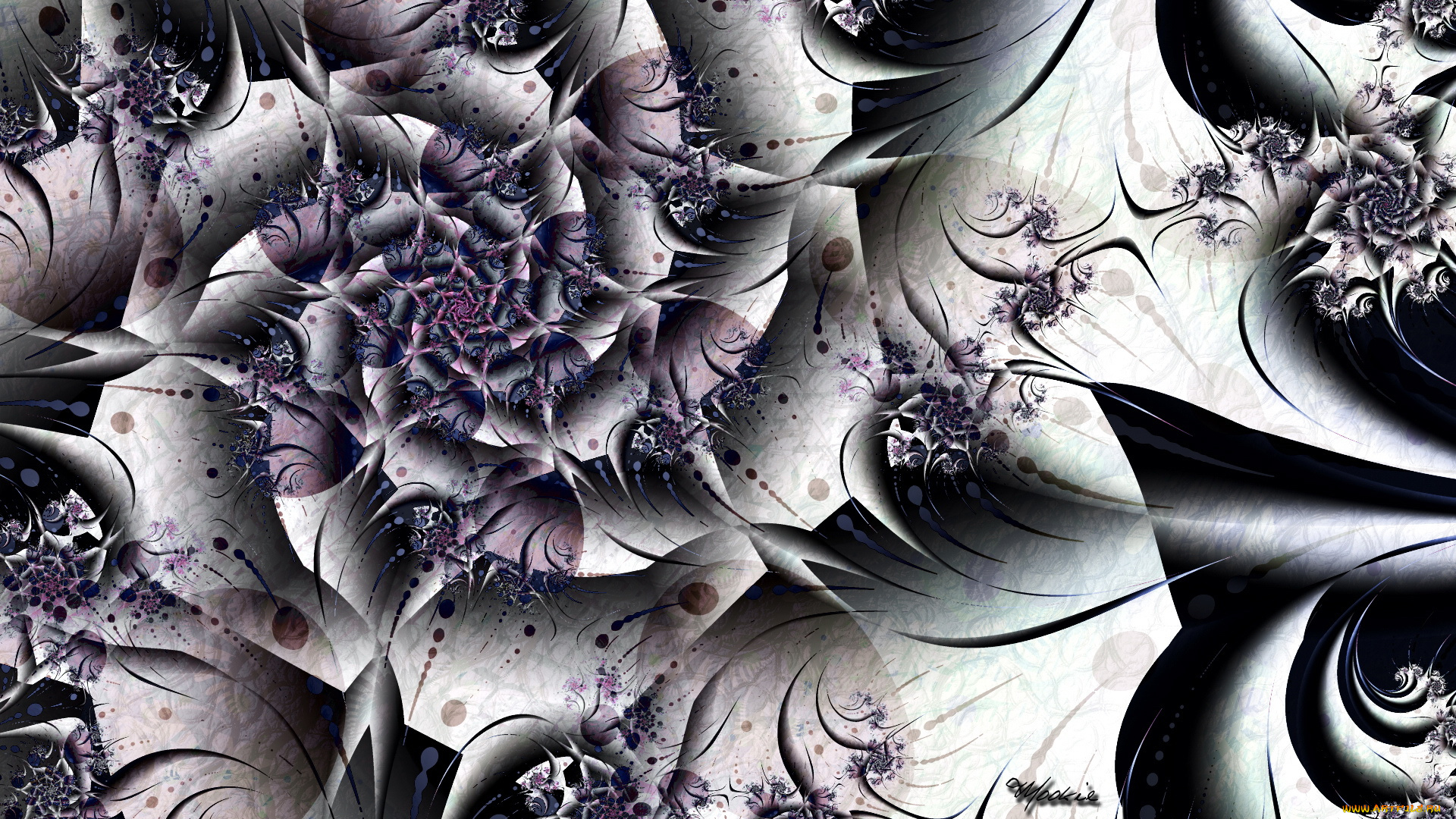 3д, графика, fractal, фракталы, фрактал, узор