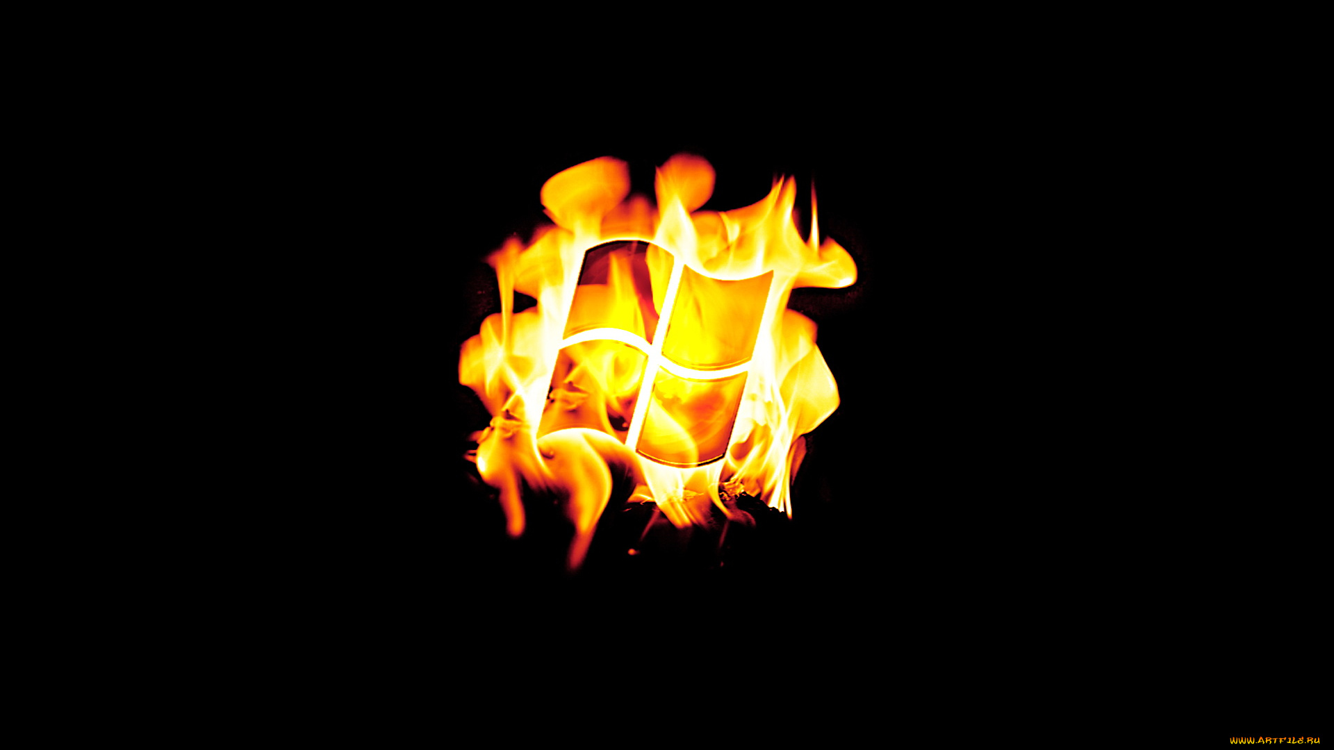 компьютеры, unknown, разное, тёмный, логотип, windows