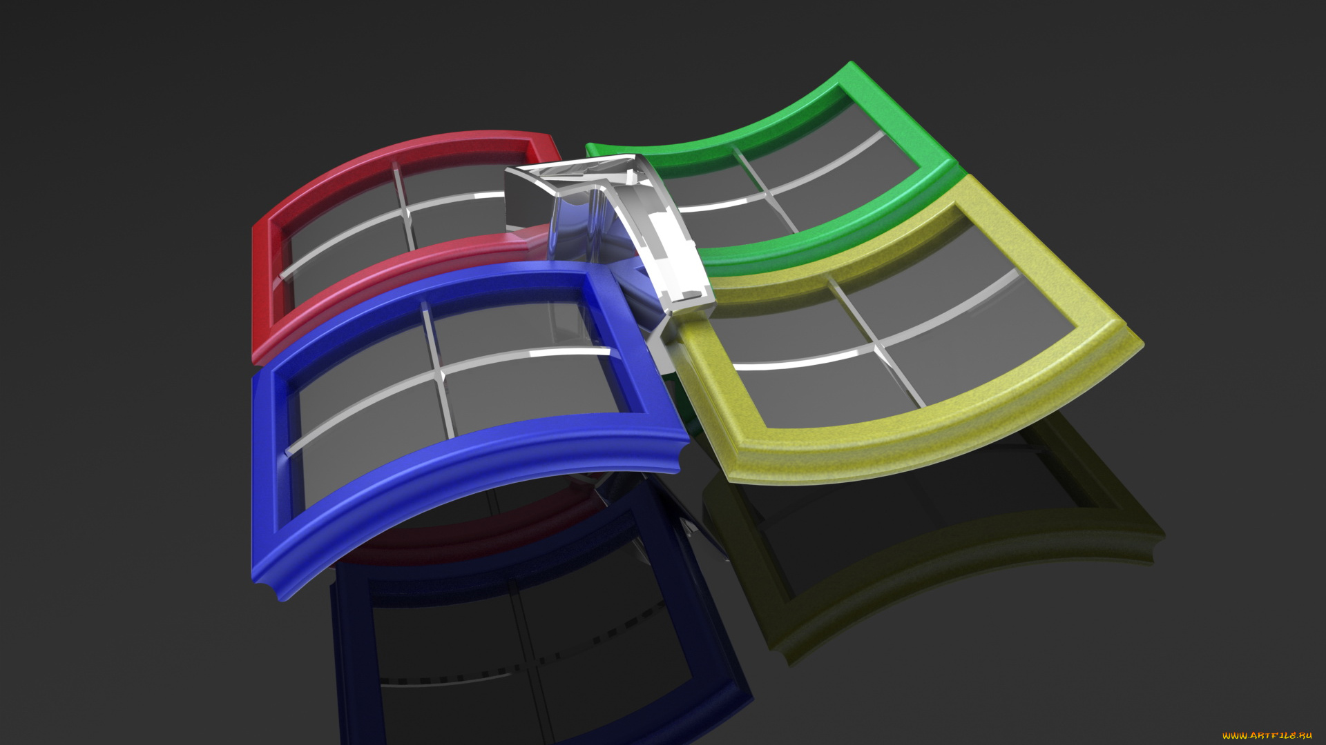 компьютеры, windows, vienna, доски, цыфра, круг