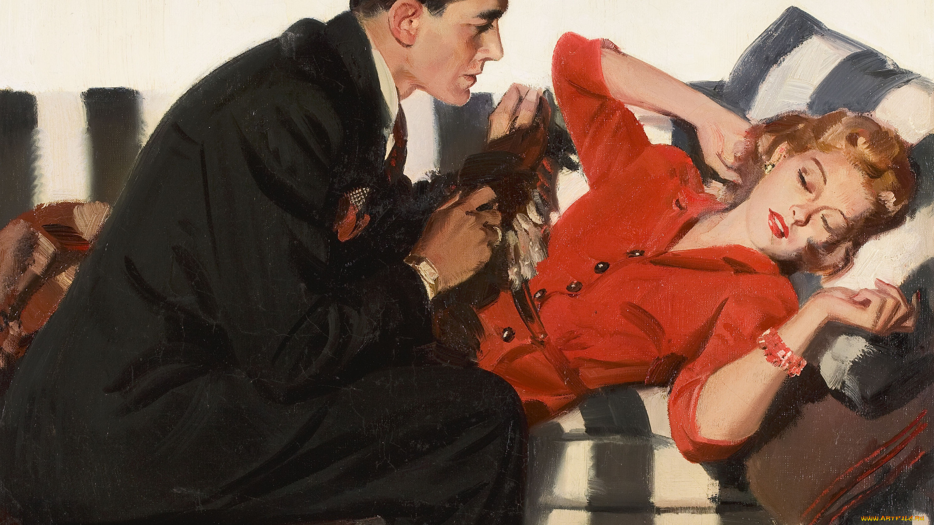 pruett, alexander, carter, рисованные, влюбленные, забота