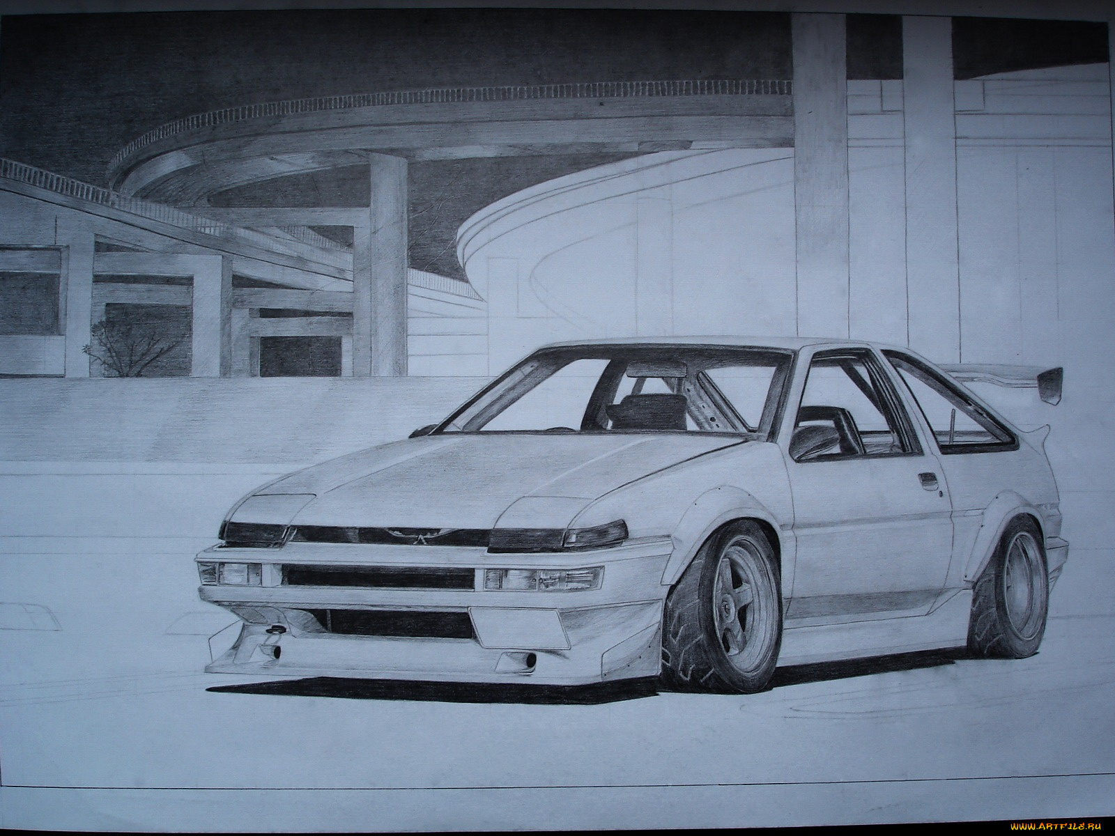 автомобили, рисованные, aoshima